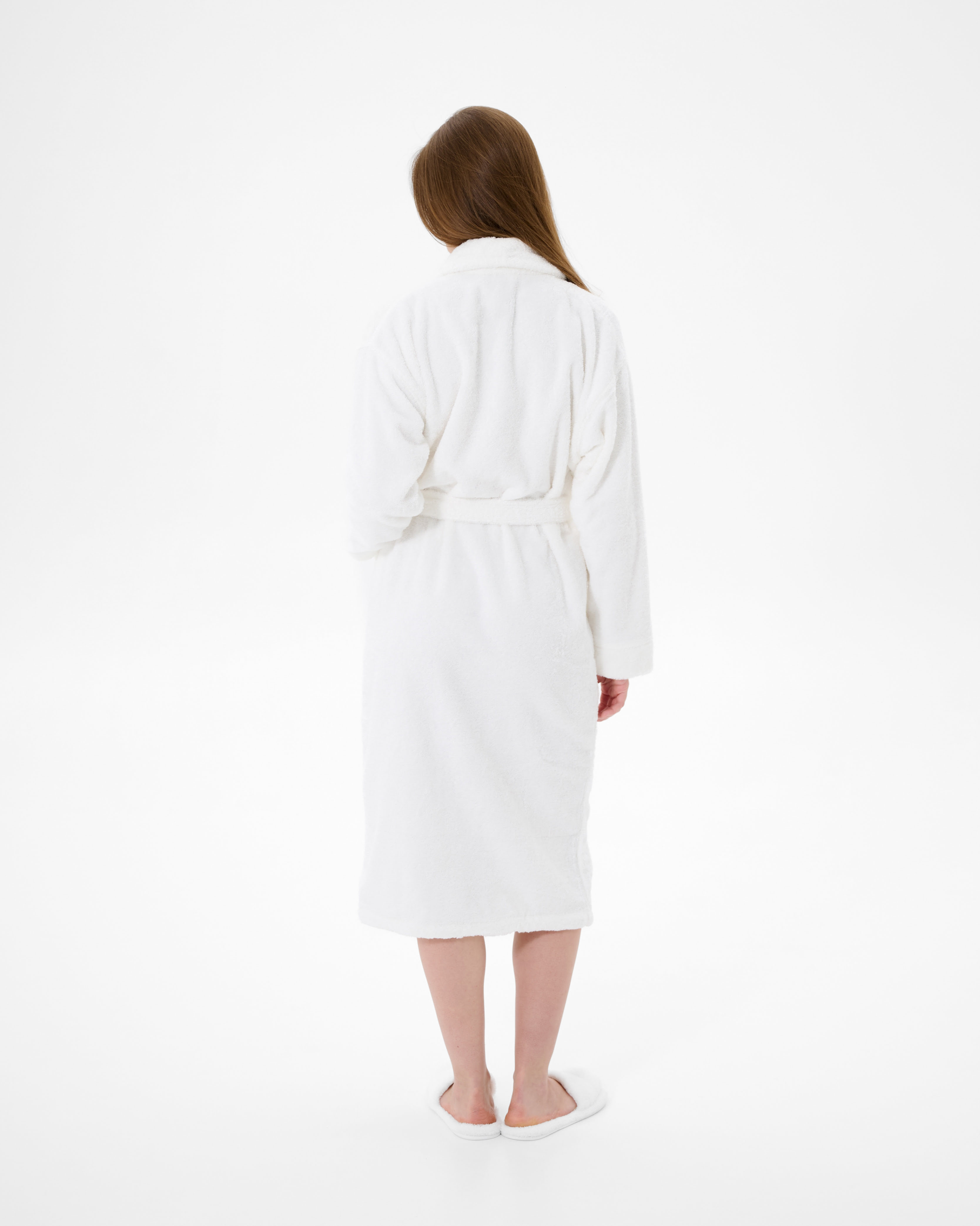 Халат махровий unisex Lotus Home - Basic Soft білий 2XL - фото 6
