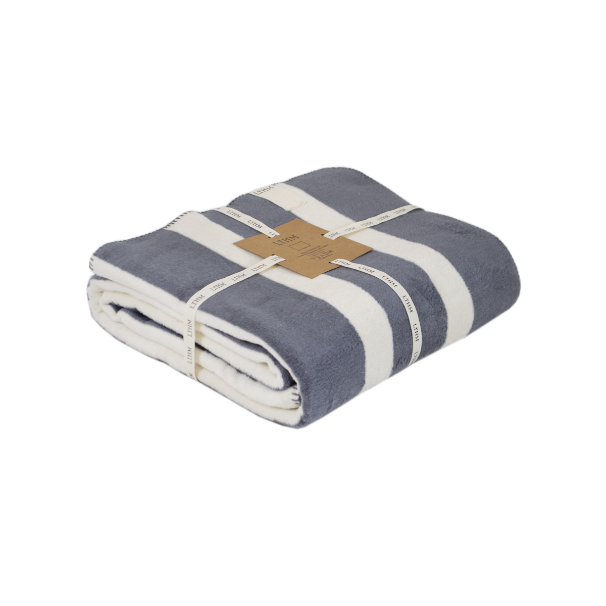 Плед Lotus Home - Infinity Stripe сірий 200*220 - фото 6