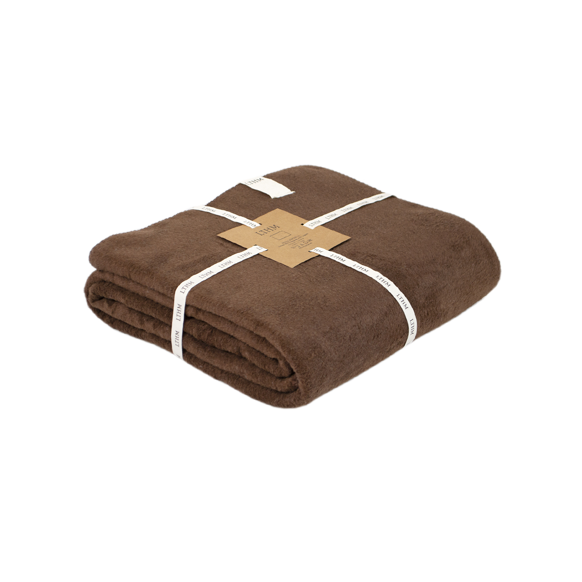 Плед Lotus Home - Infinity коричневий 200*220 - фото 6