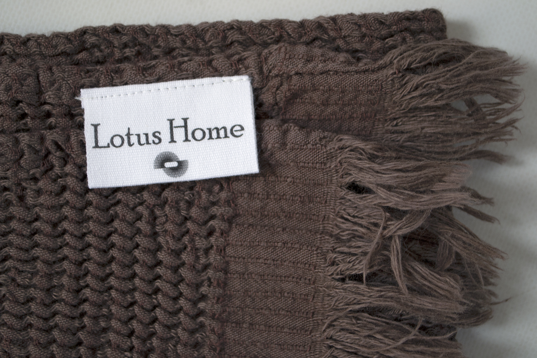 Рушник Lotus Home - Rius dark brown темно-коричневий 50*100 - фото 3