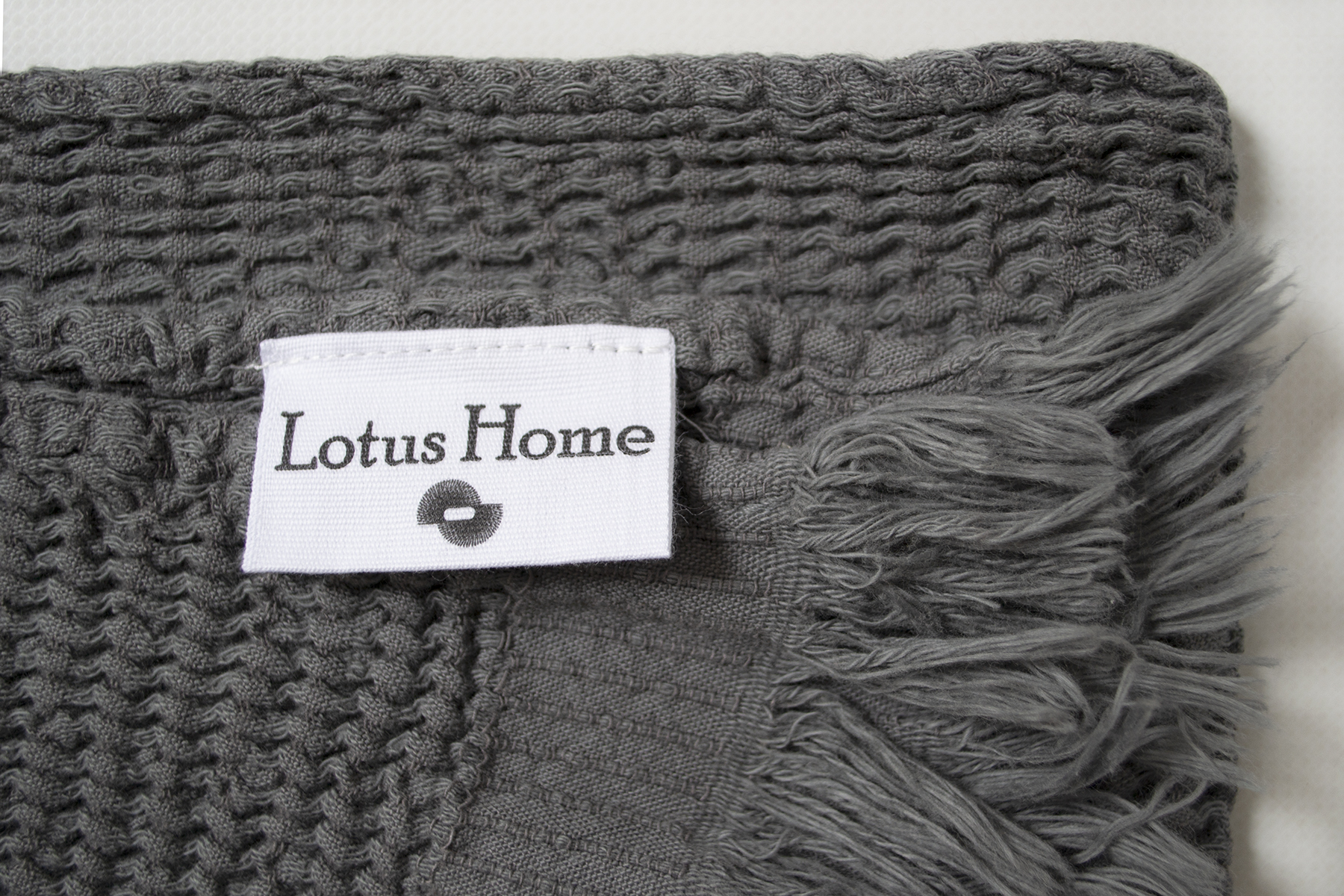 Рушник Lotus Home - Rius antrasit антрацит 90*170 - фото 3