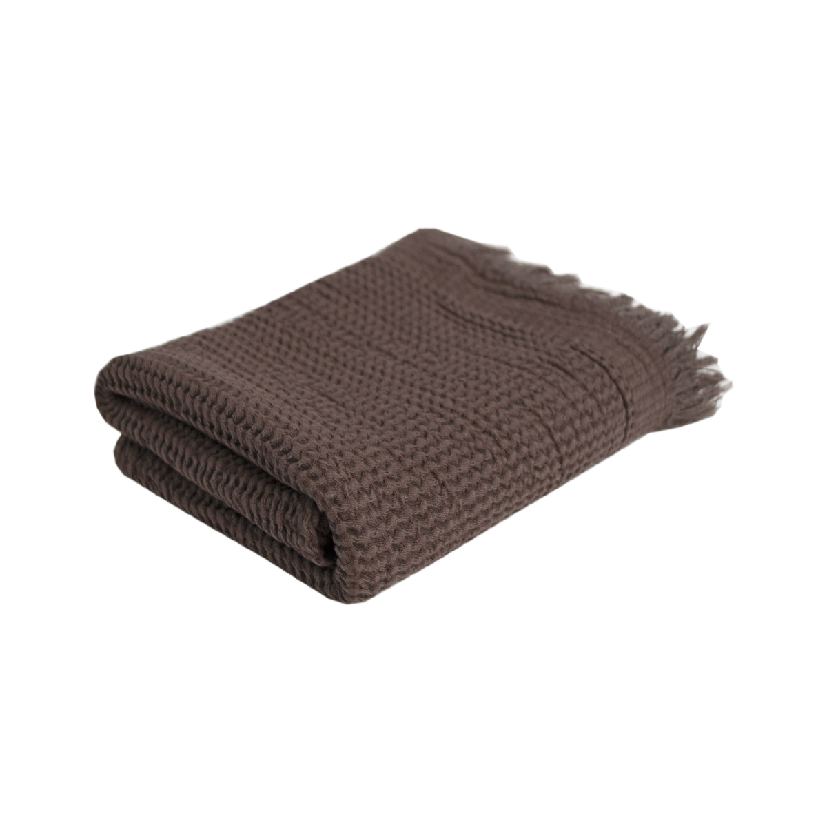 Рушник Lotus Home - Rius dark brown темно-коричневий 50*100 - фото 6