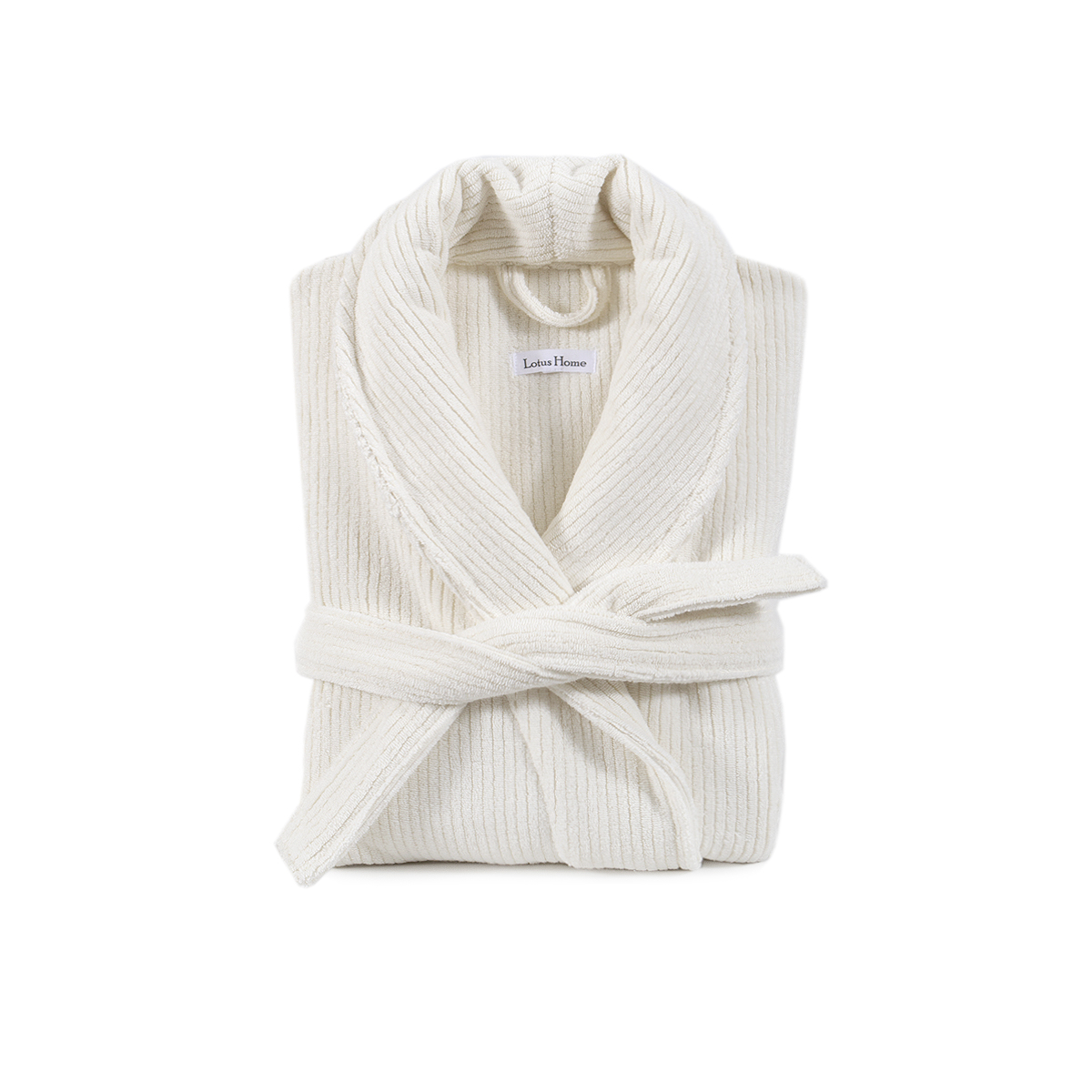 Халат unisex Lotus Home - Bold New Microcotton off white махровий XL