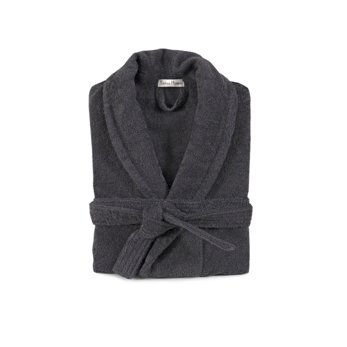 Халат махровий unisex Lotus Home - Basic New Line антрацит XL