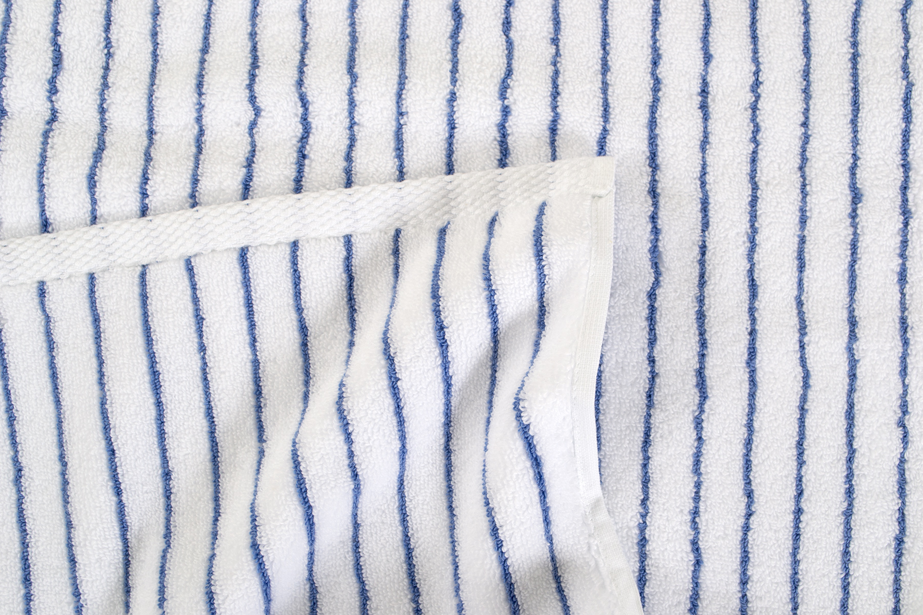 Рушник Lotus Home Готель Premium - Microcotton Stripe White-Blue 70*140 550 г/м² - фото 5