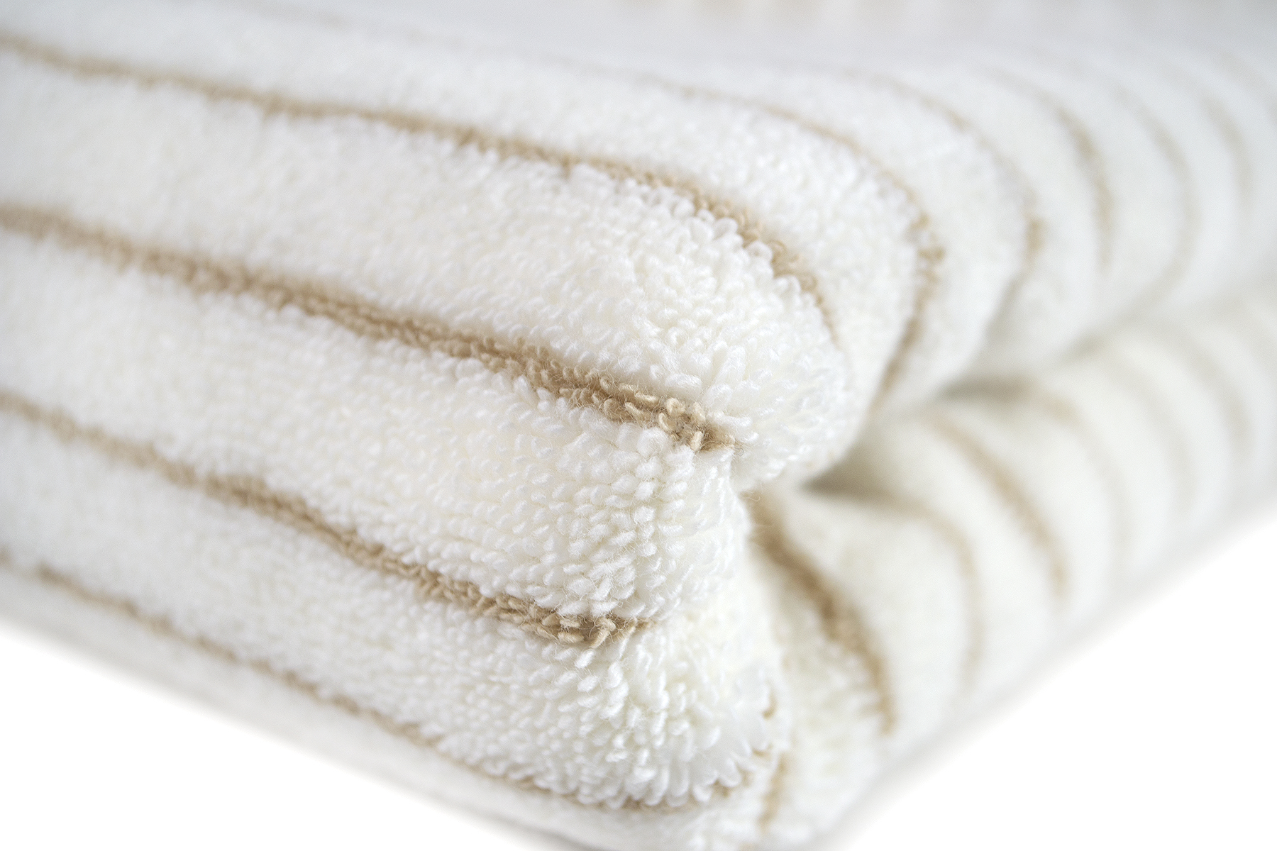 Рушник Lotus Home Готель Premium - Microcotton Stripe Ecru-Kahve 90*150 550 г/м² - фото 7