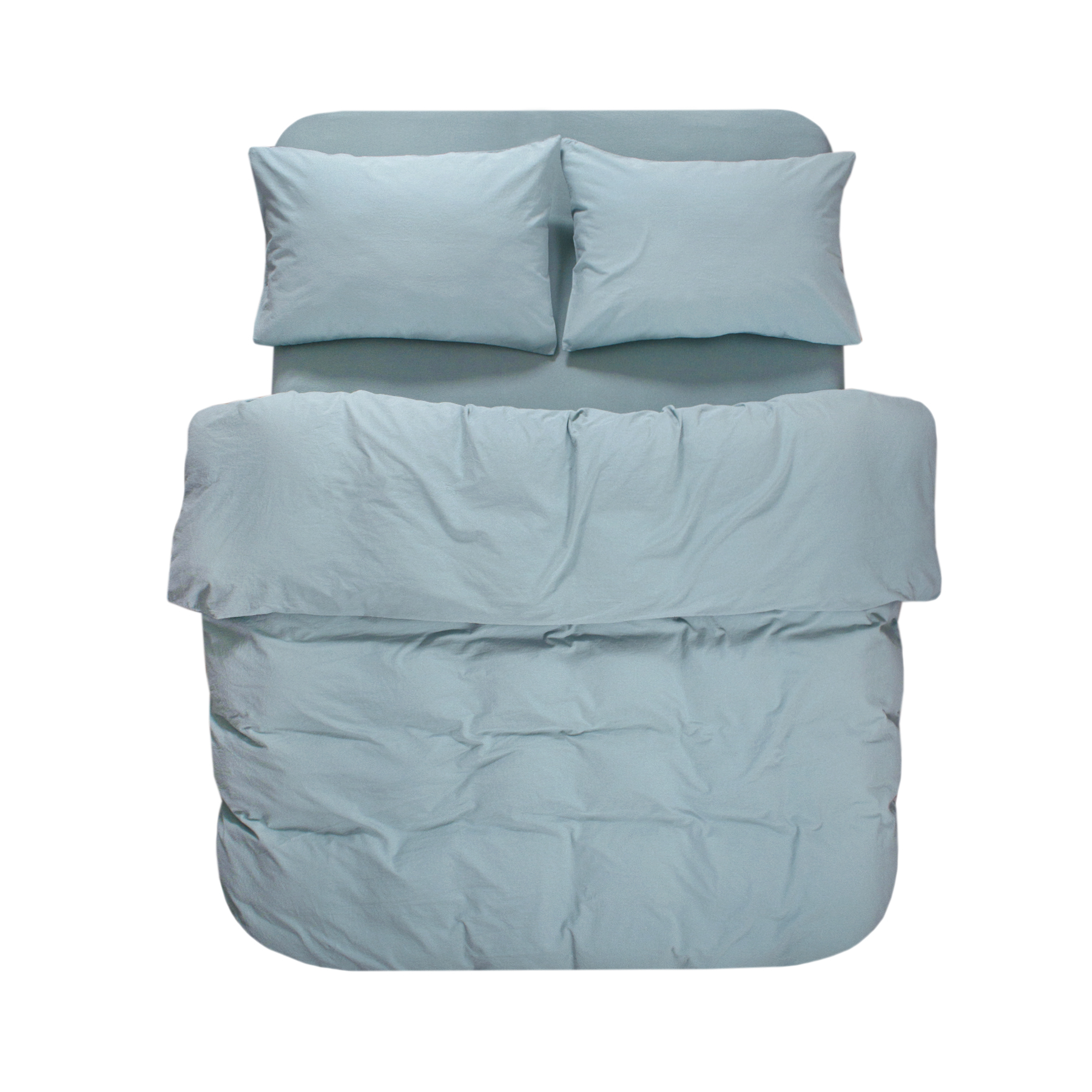 Постільна білизна Lotus Home Washed cotton - Kansas блакитний євро