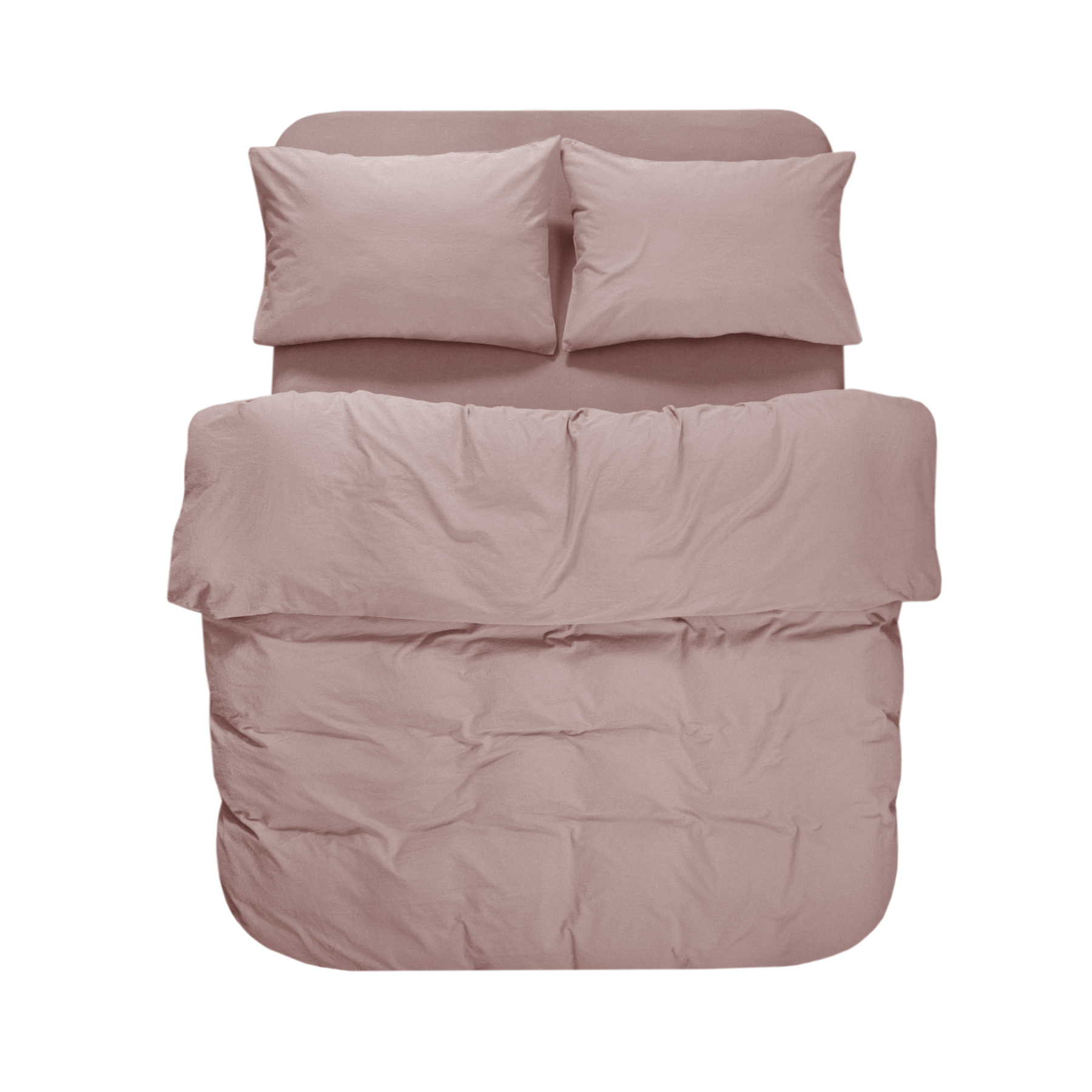 Постільна білизна Lotus Home Washed cotton - Kansas пудровий євро