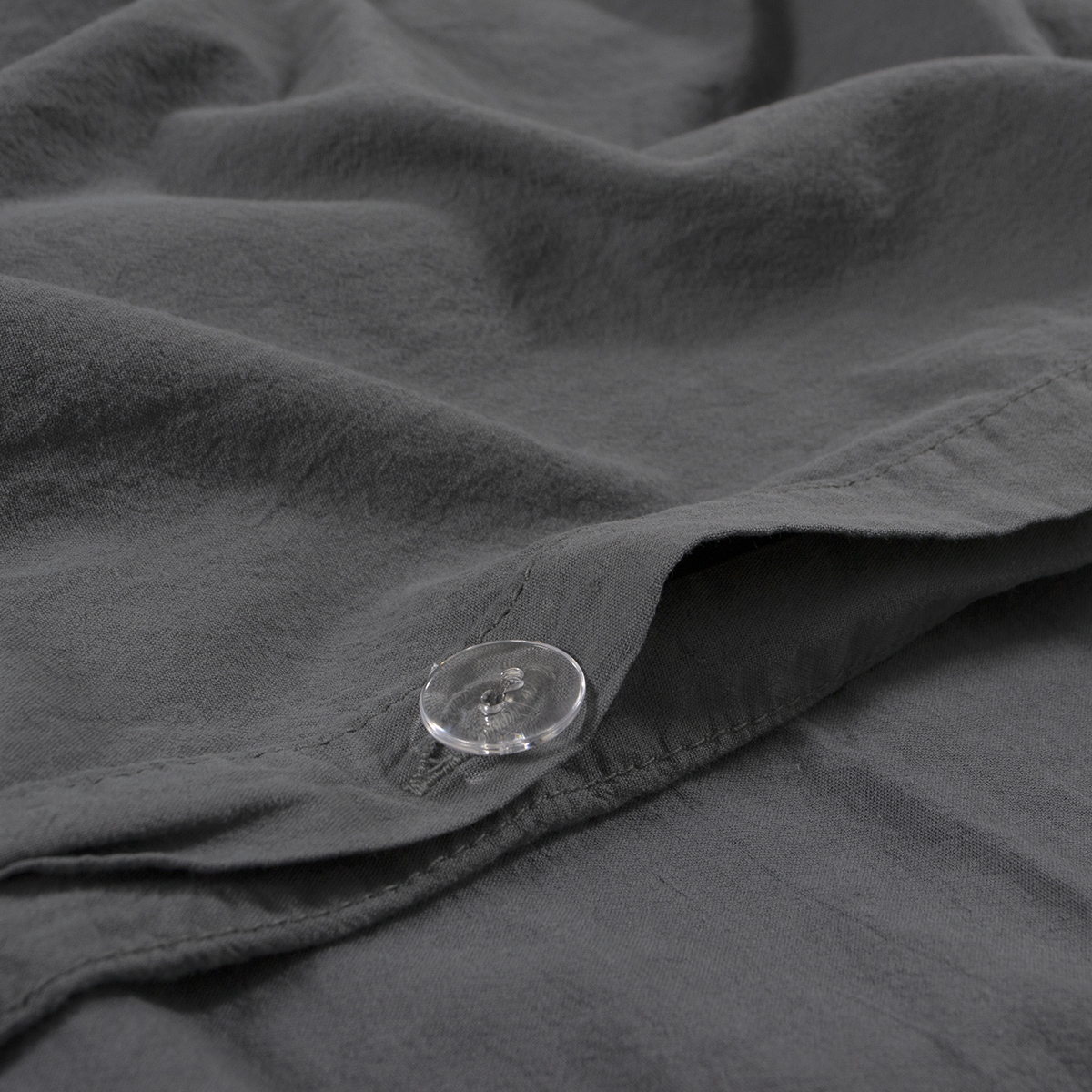 Постільна білизна Lotus Home Washed cotton - Kansas антрацит євро - фото 4