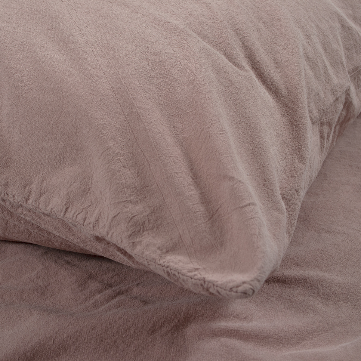 Постільна білизна Lotus Home Washed cotton - Kansas пудровий євро - фото 3