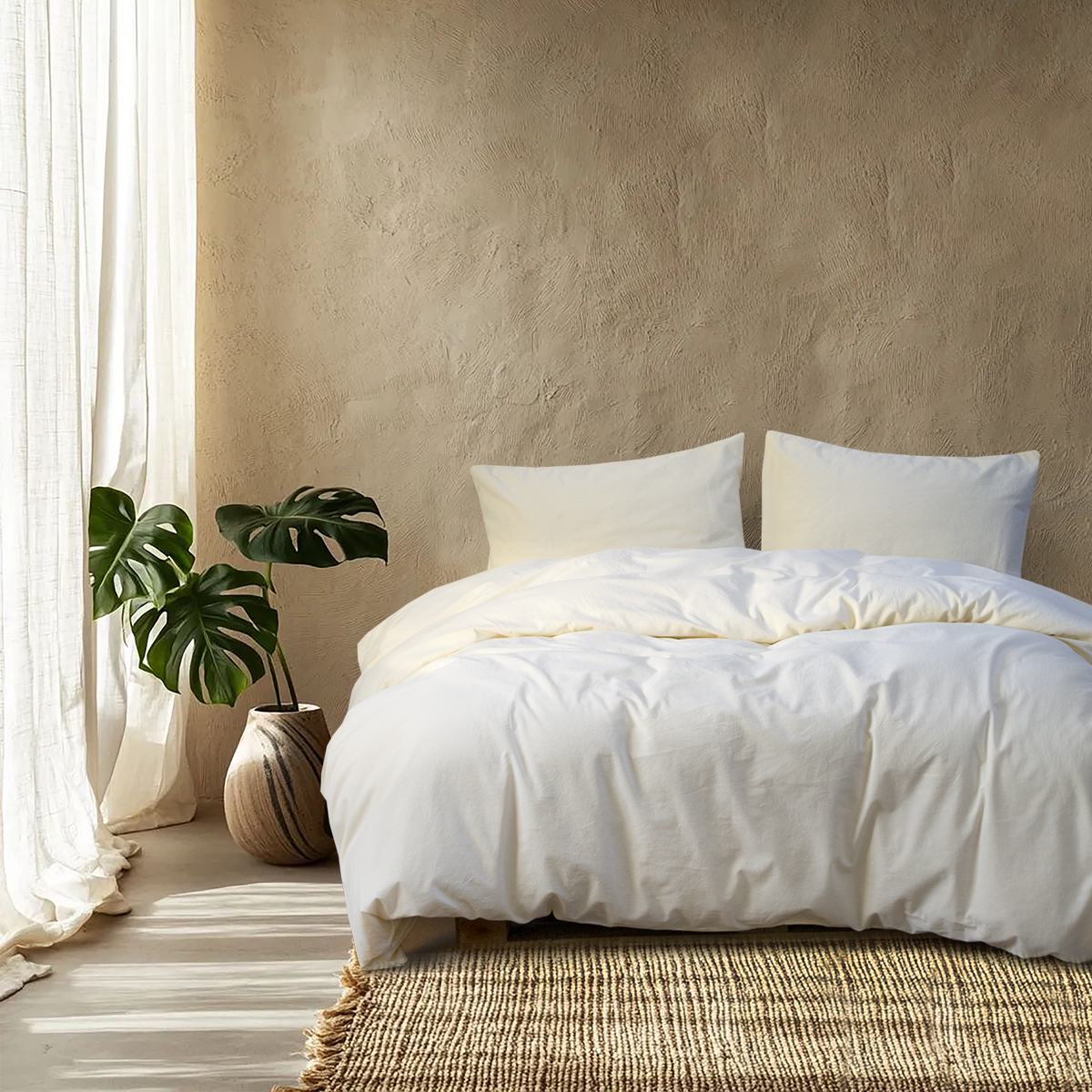 Постільна білизна Lotus Home Washed cotton - Kansas масляний євро - фото 2
