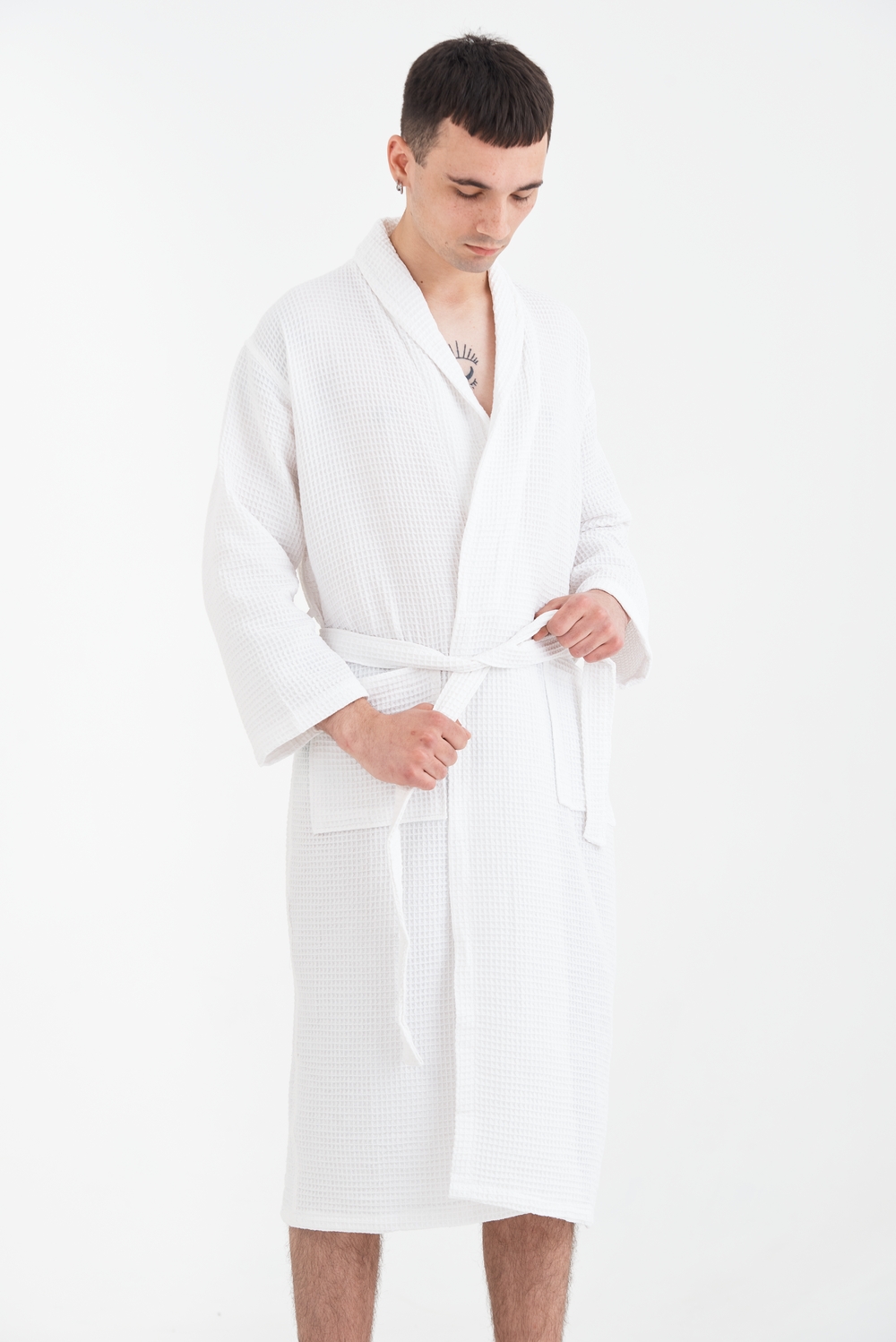 Халат Lotus Home - Waffle white 2XL - фото 7