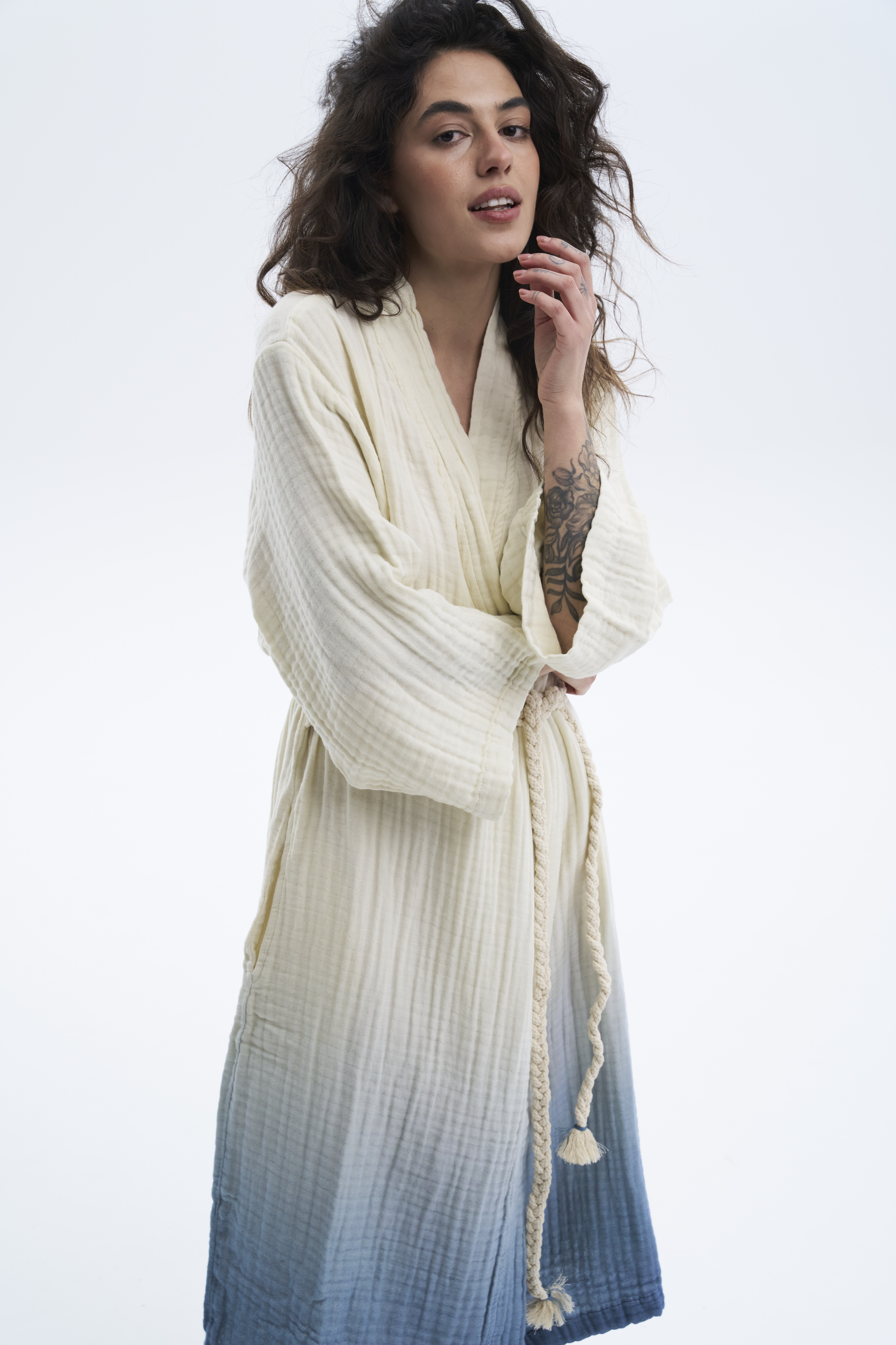Халат Lotus Home - Nitra muslin denim L/XL - фото 5