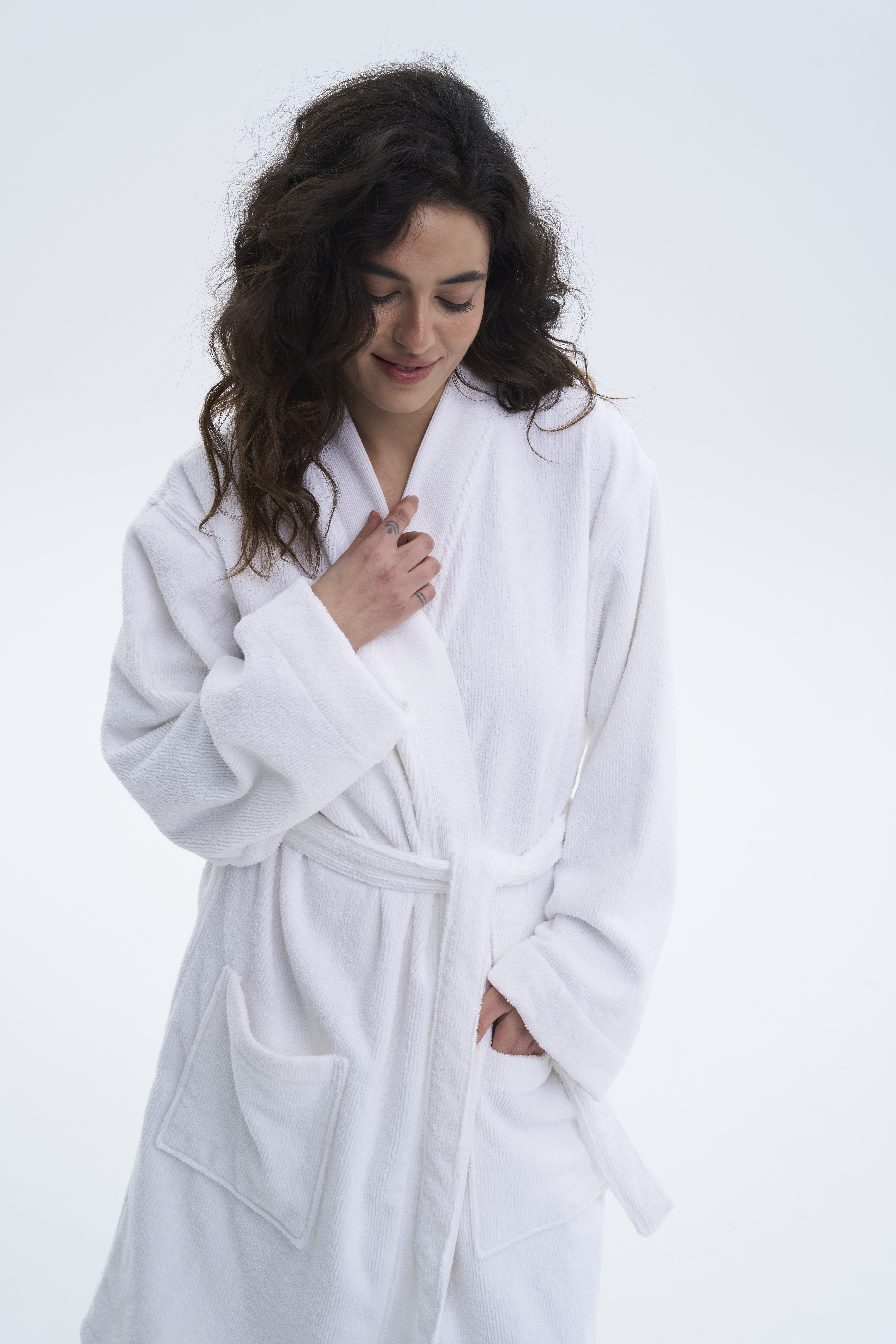 Халат-кімоно Lotus Home - Vera білий L/XL - фото 4