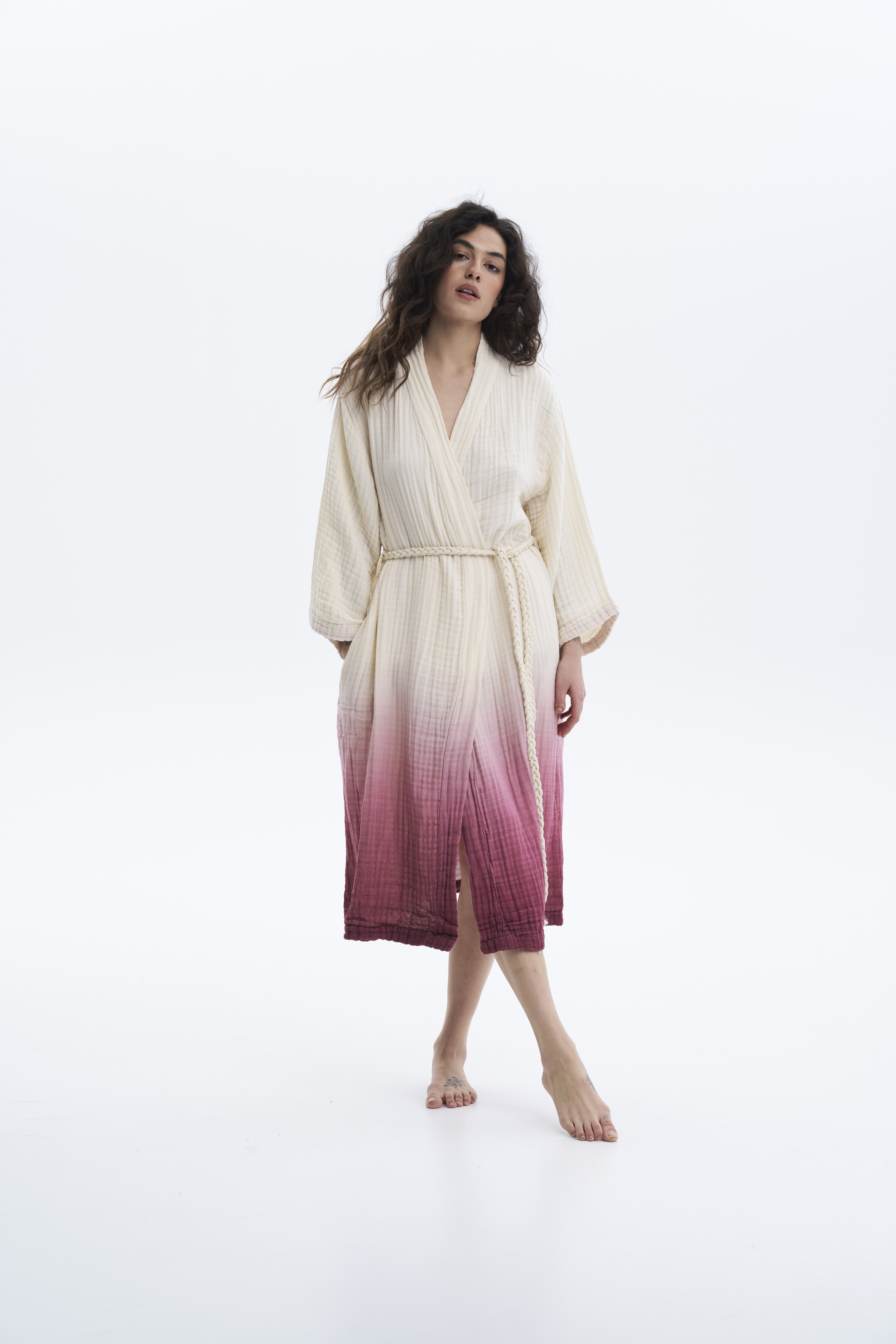 Халат Lotus Home - Nitra muslin cherry L/XL - фото 2