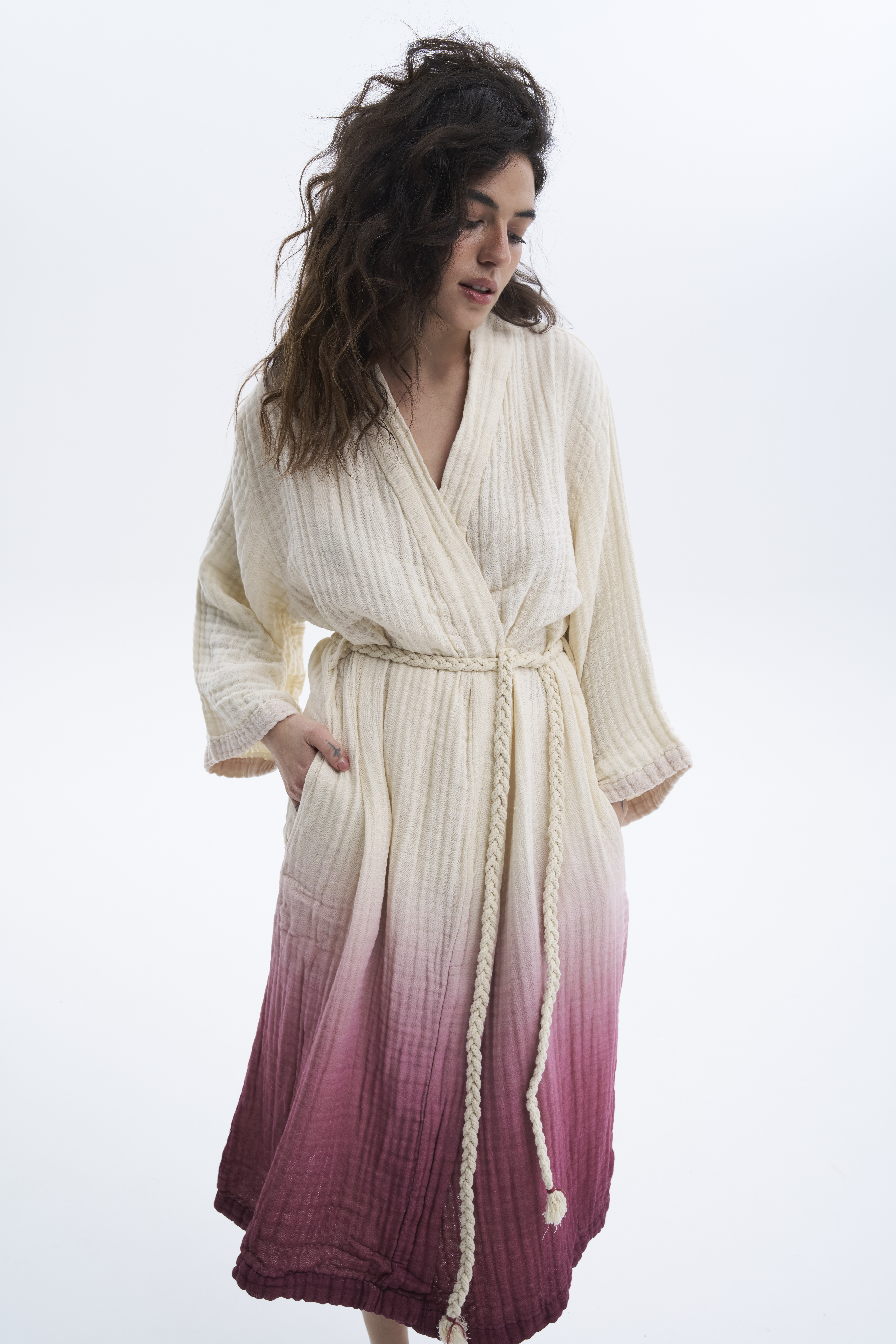 Халат Lotus Home - Nitra muslin cherry L/XL - фото 5