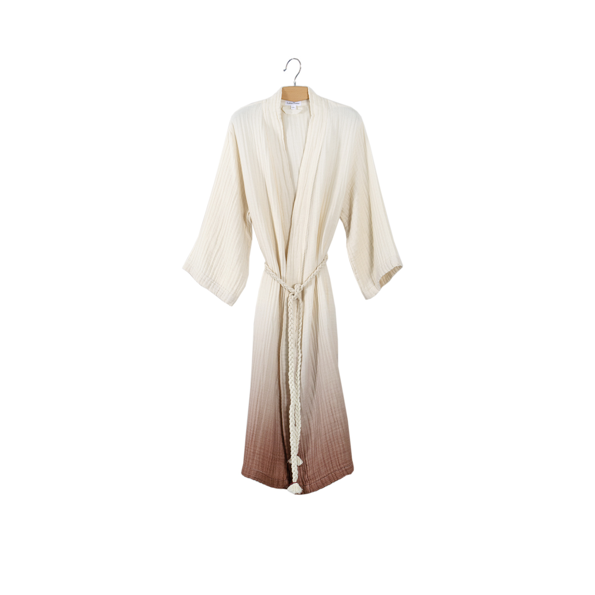 Халат Lotus Home - Nitra muslin beige S/M - фото 8