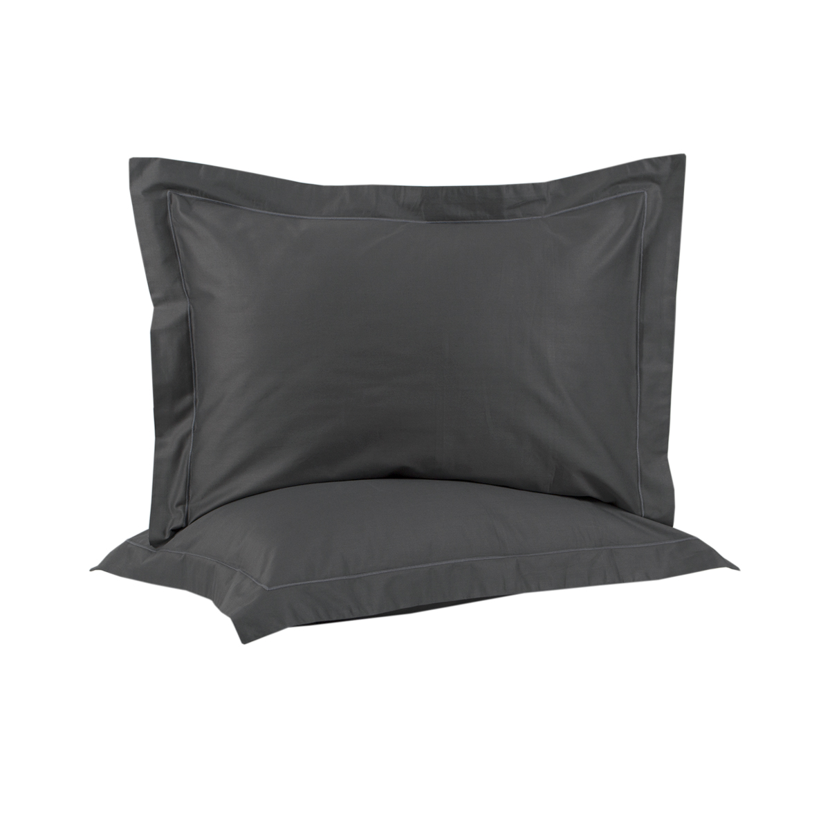 Наволочки сатин Lotus Home - Dakota Modern антрацит 50*70+5 (2 од)