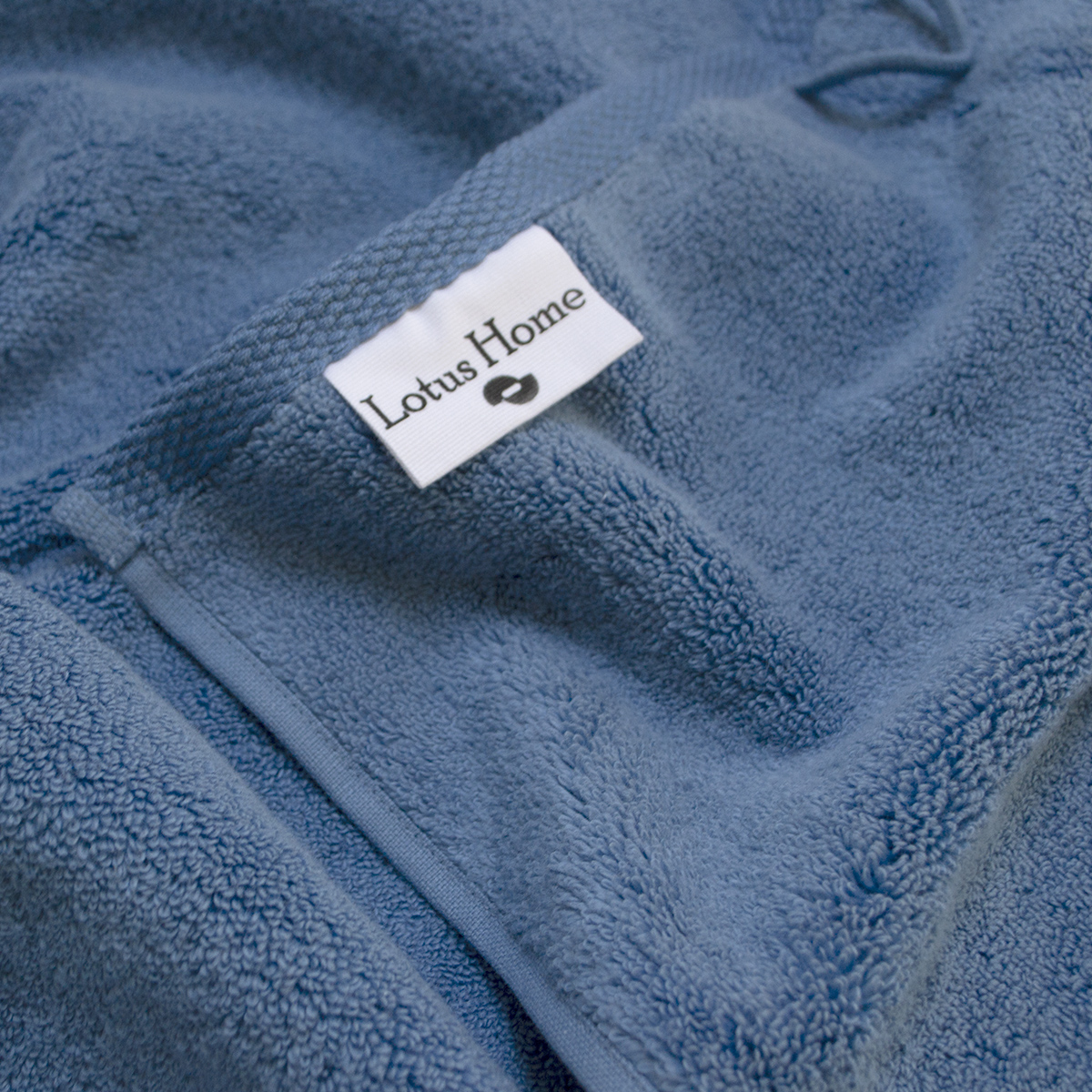 Рушник Lotus Home Готель Premium - Microcotton Solid Blue 50*90 550 г/м² - фото 4