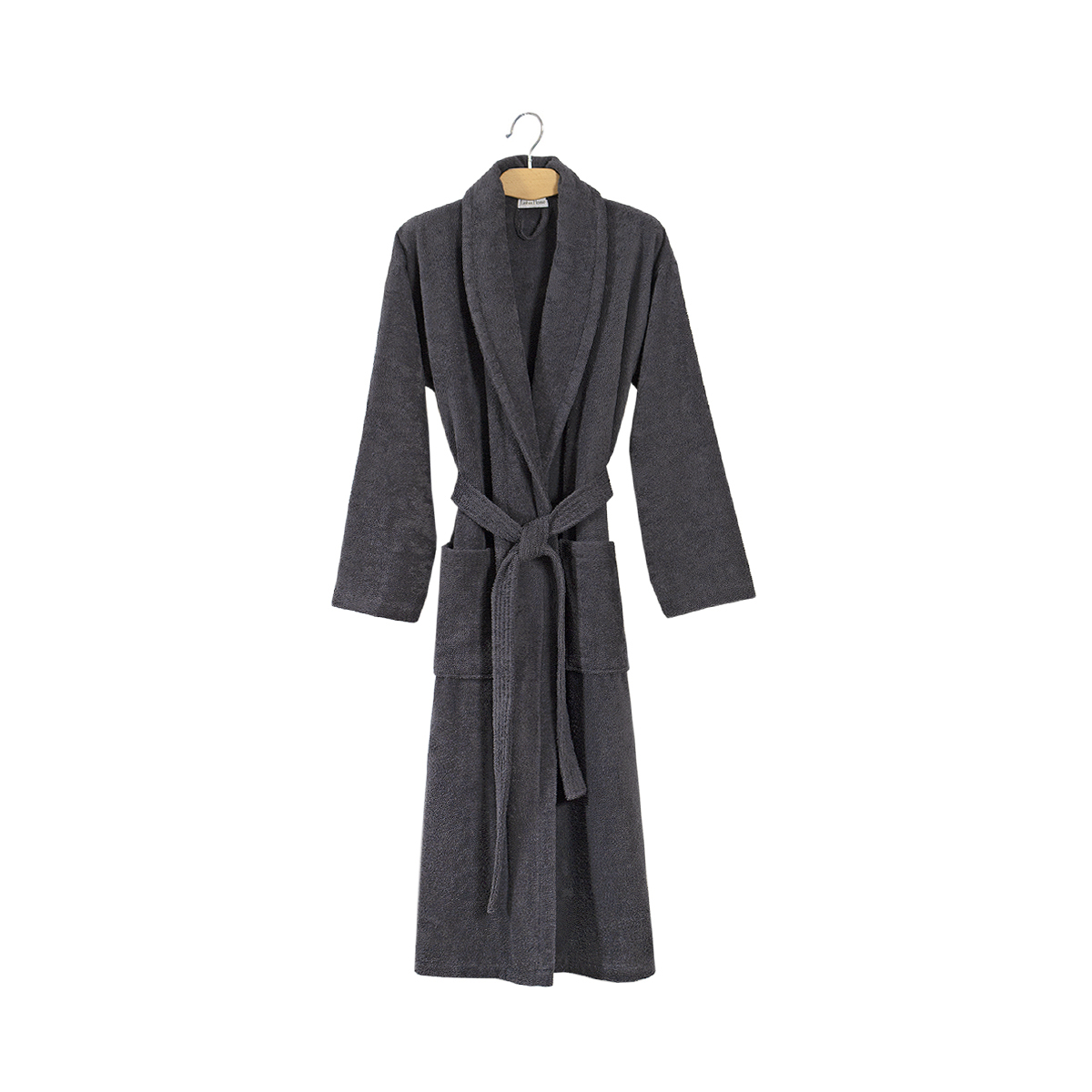 Халат махровий Lotus Home - Basic New Line антрацит (3XL) - фото 4