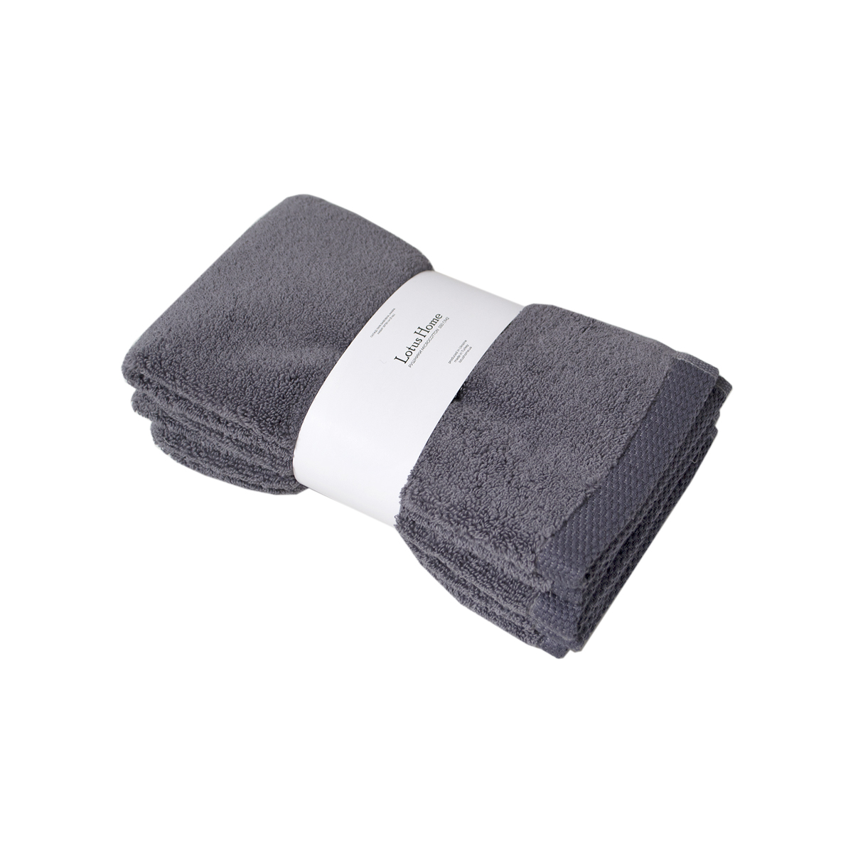 Набір рушників Lotus Home Готель Premium - Microcotton Antrasit 30*50 550 г/м² (3 од.)