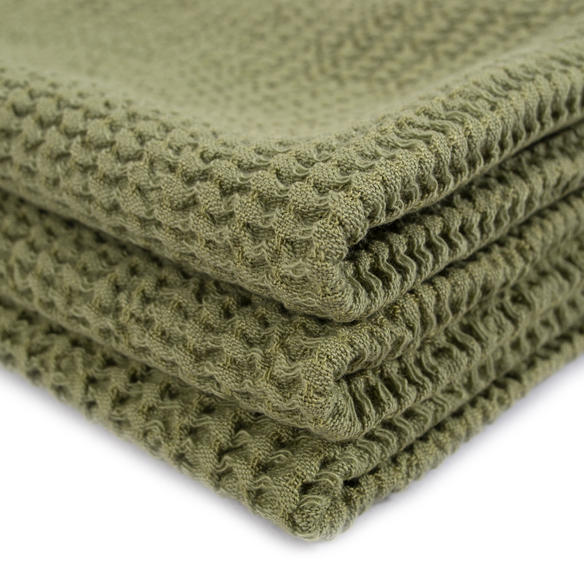 Набір рушників Lotus Home - Rius olive оливковий 30*50 (3 од.) - фото 3
