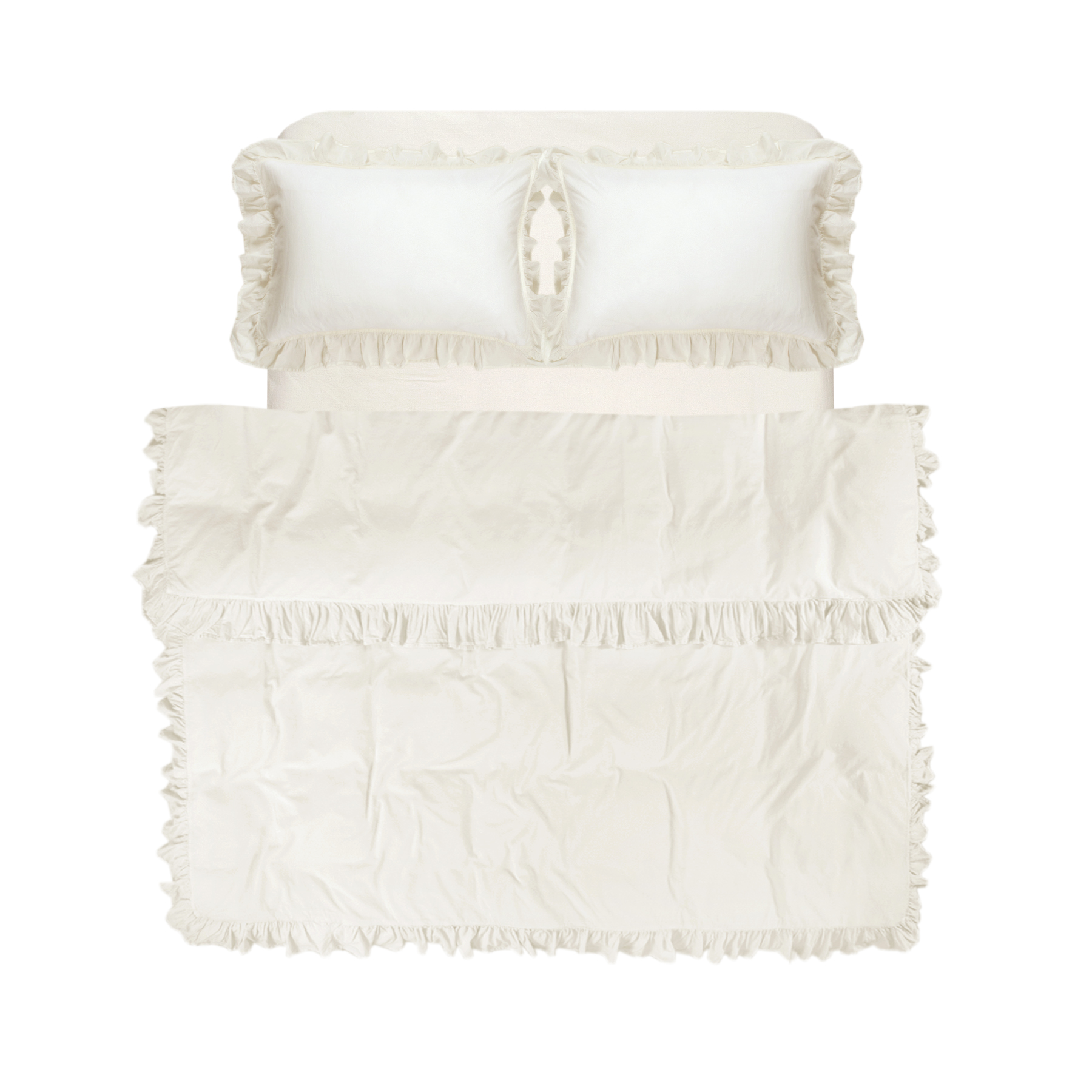 Постільна білизна Lotus Home Washed cotton - Kansas fly масляний євро