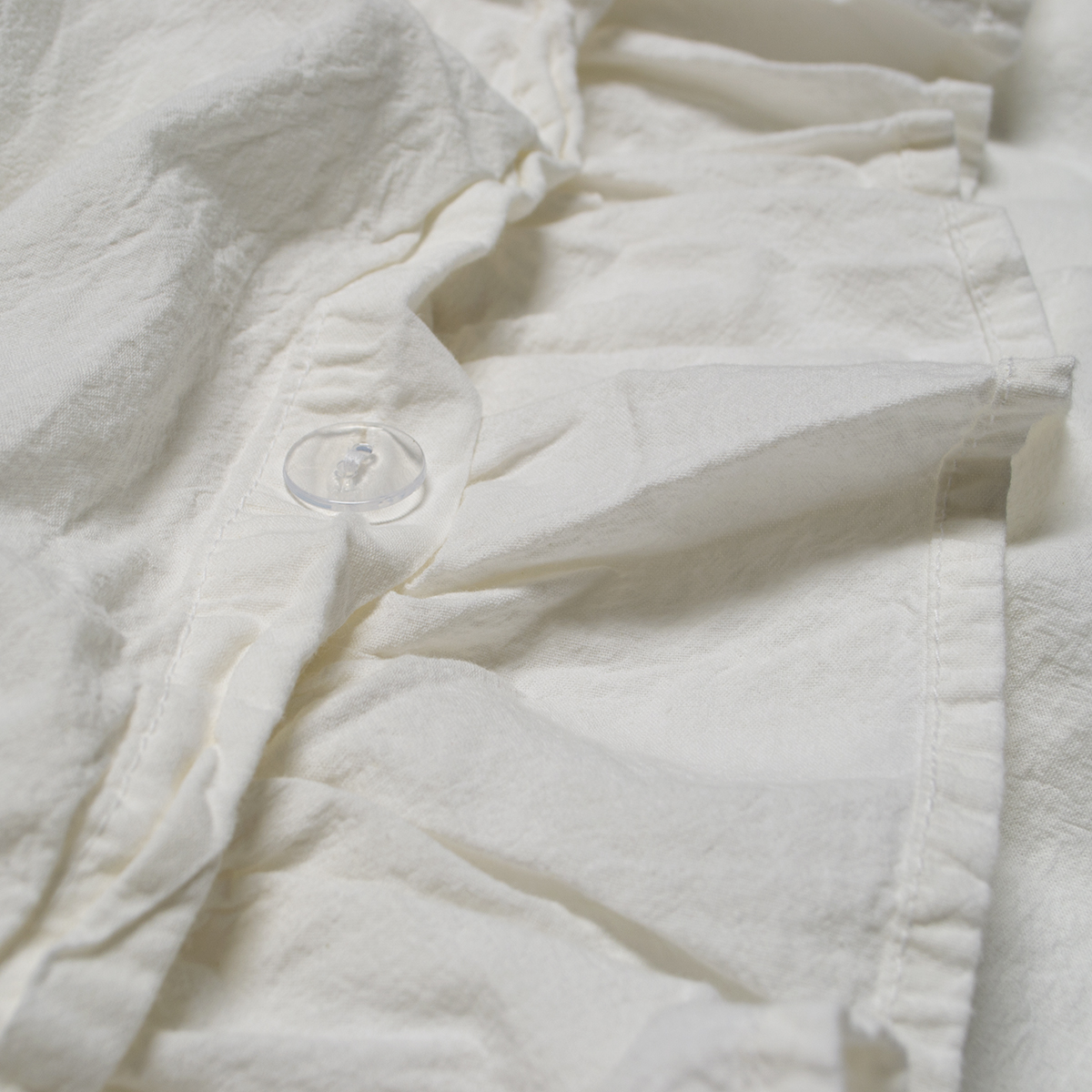 Постільна білизна Lotus Home Washed cotton - Kansas fly молочний євро - фото 4