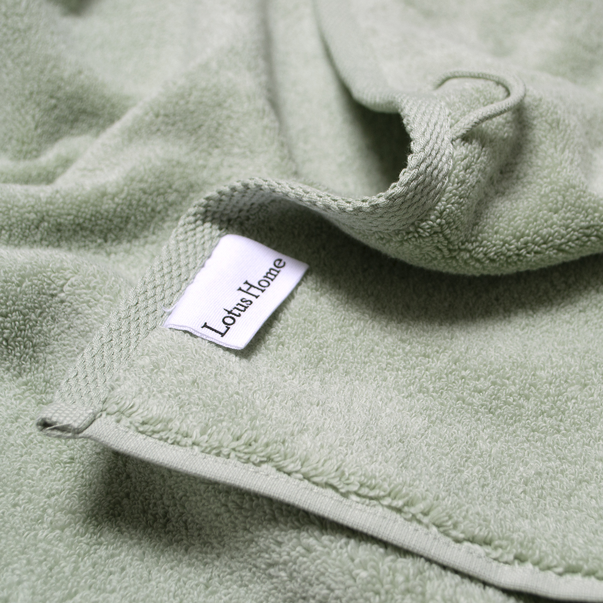 Рушник Lotus Home Готель Premium - Microcotton Sage Green 90*150 550 г/м² - фото 4