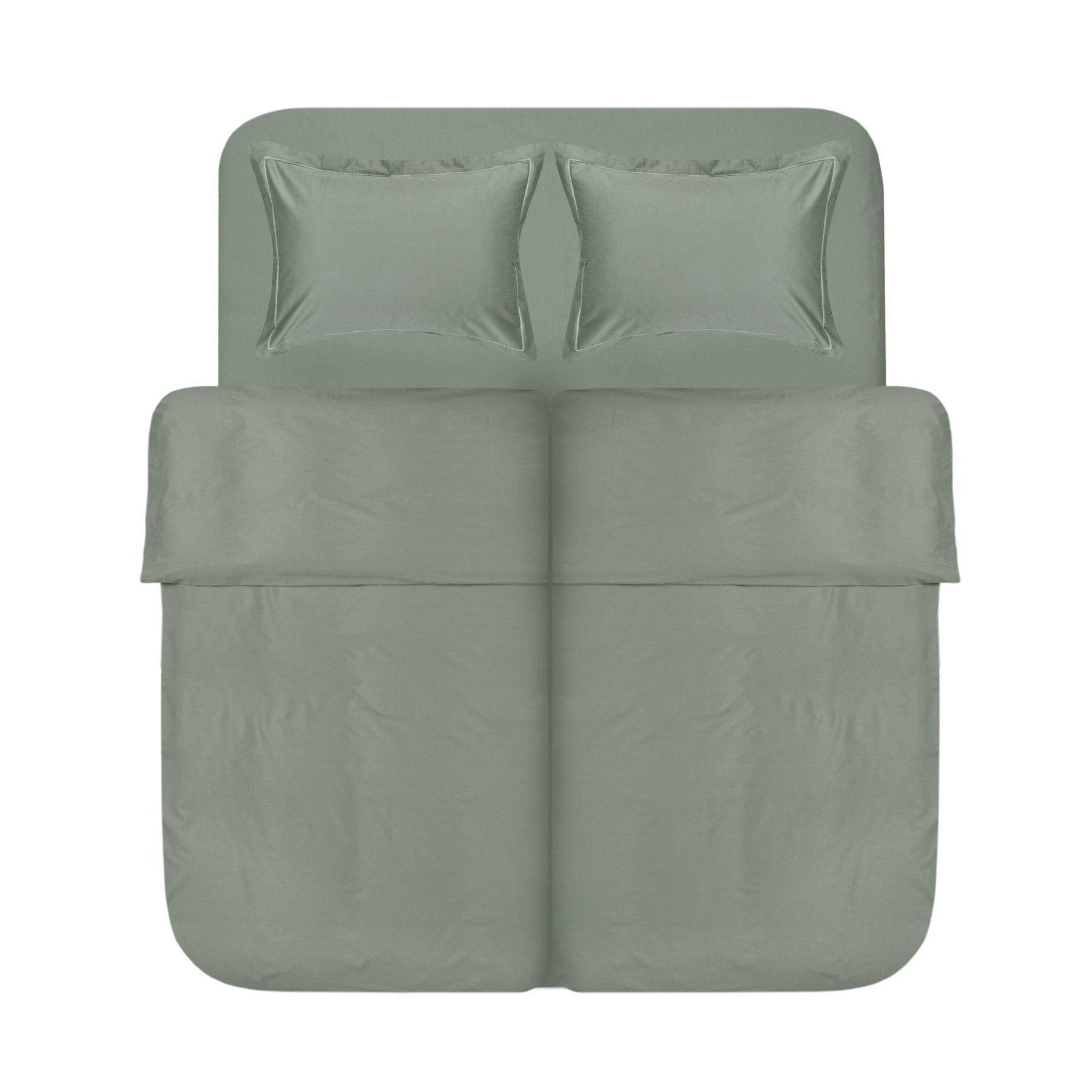 Постільна білизна сатин Lotus Home - Dakota Modern оливковий сімейний