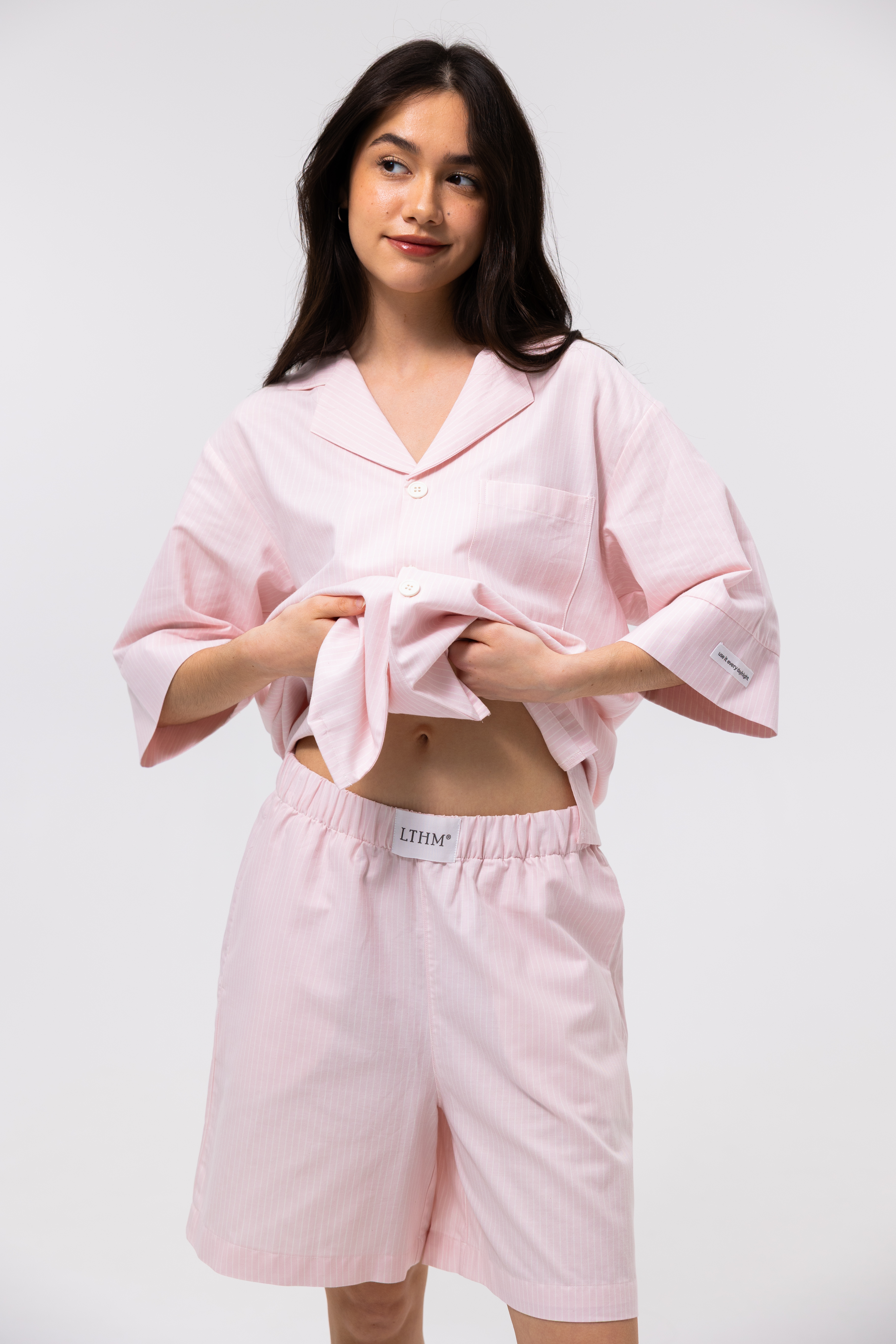 Піжама unisex Lotus Home - City Shorts рожевий XS - фото 3