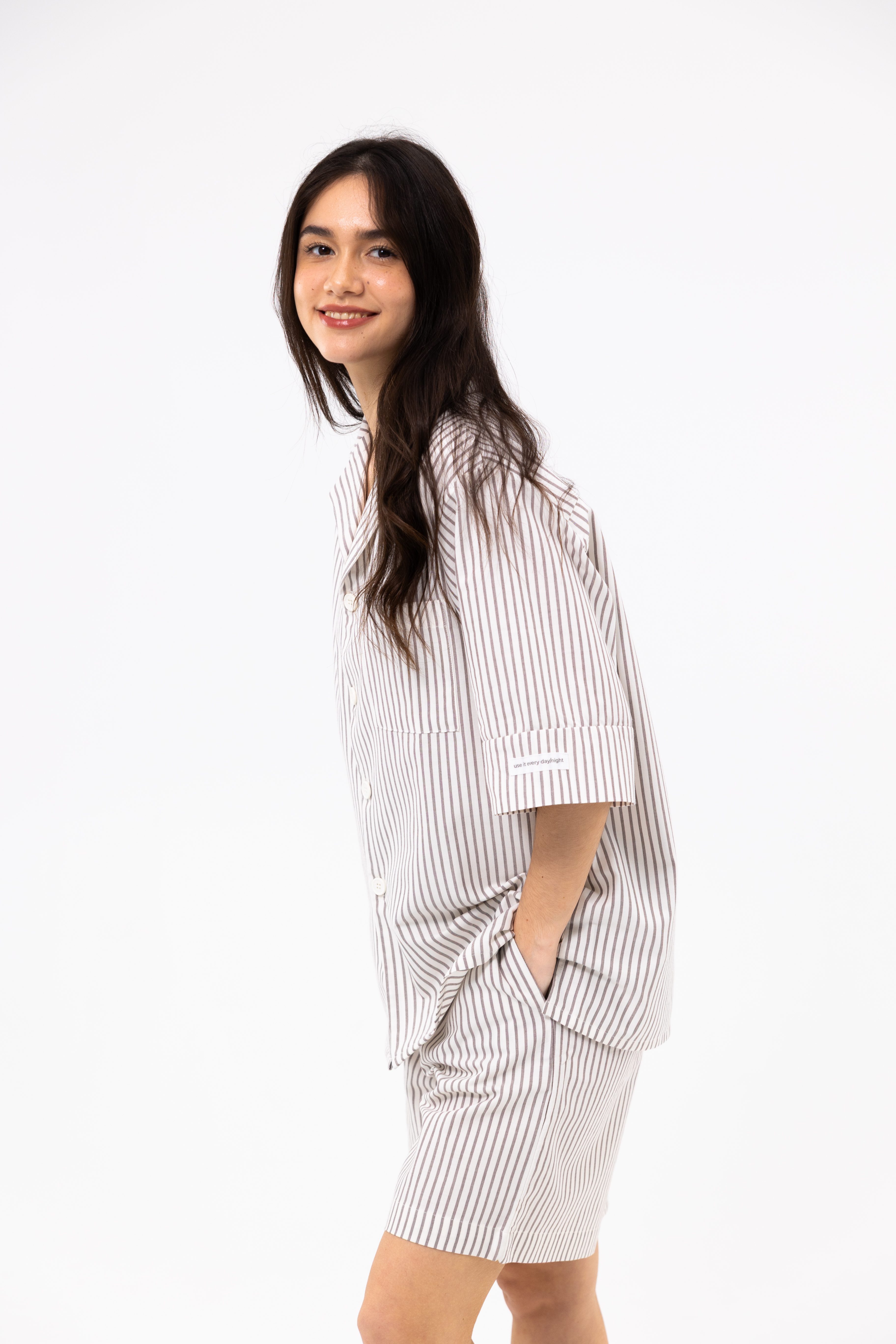 Піжама unisex Lotus Home - City Shorts коричневий XS - фото 3