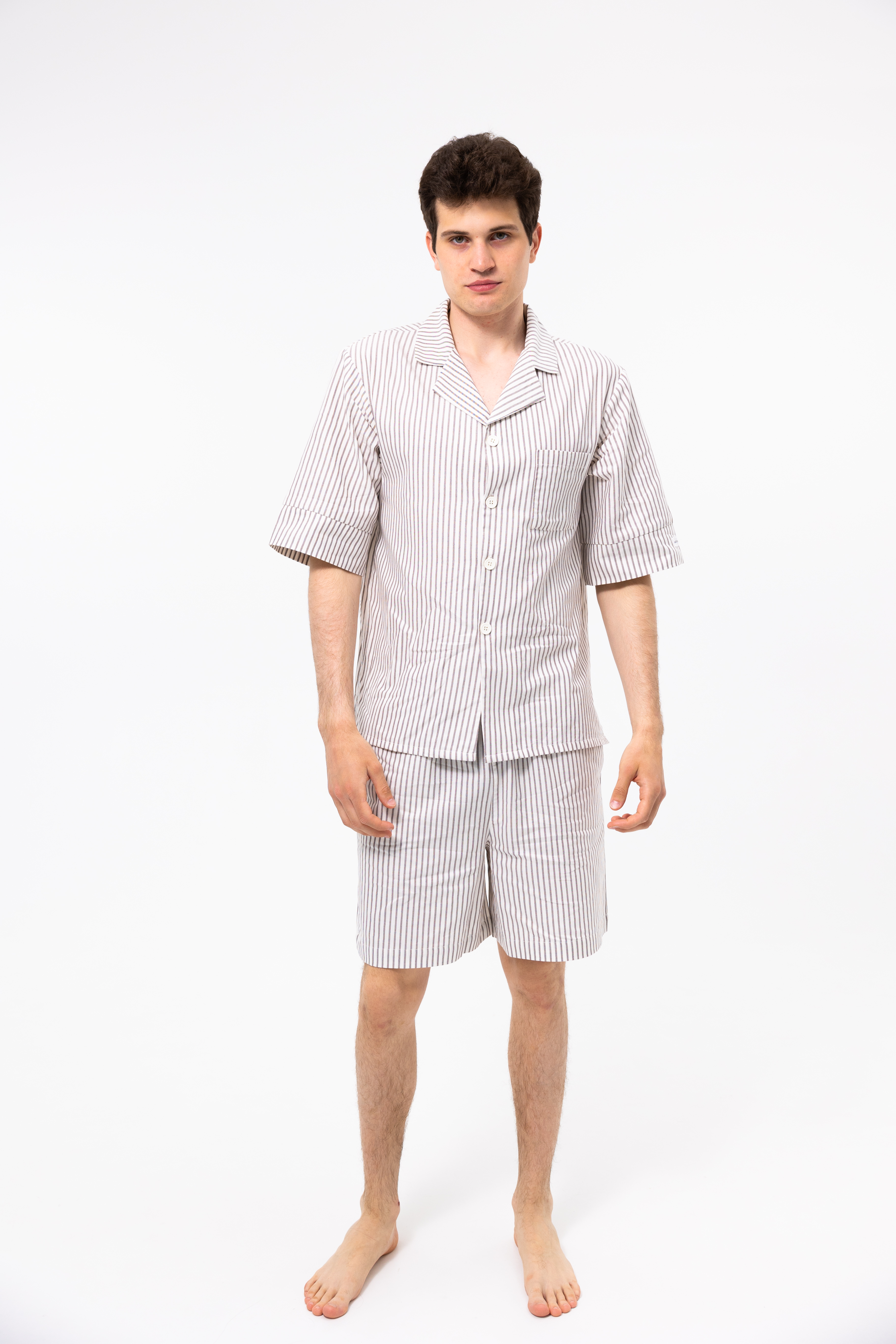 Піжама unisex Lotus Home - City Shorts коричневий S - фото 2