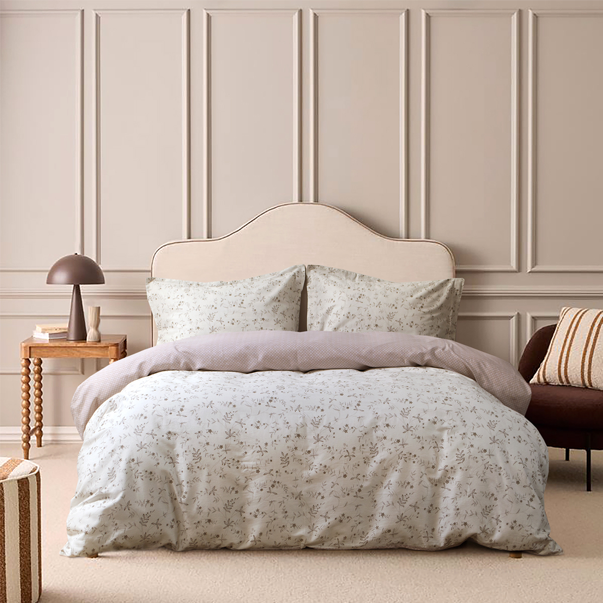 Постільна білизна сатин Lotus Home - Livia євро - фото 2