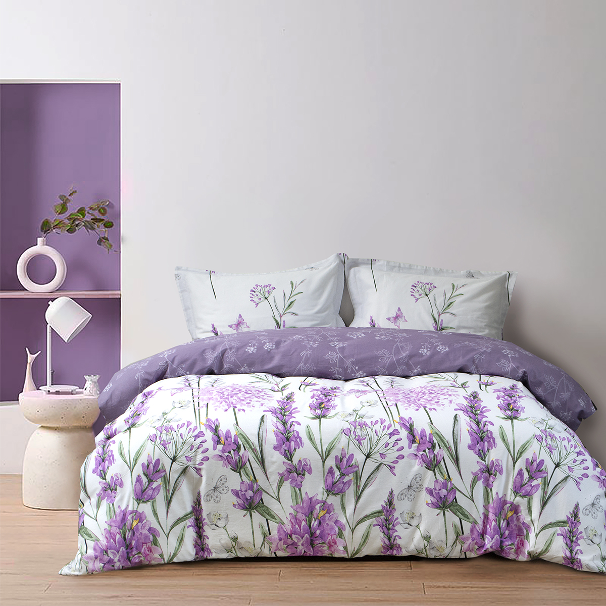 Постільна білизна сатин Lotus Home - Kamelya євро - фото 2