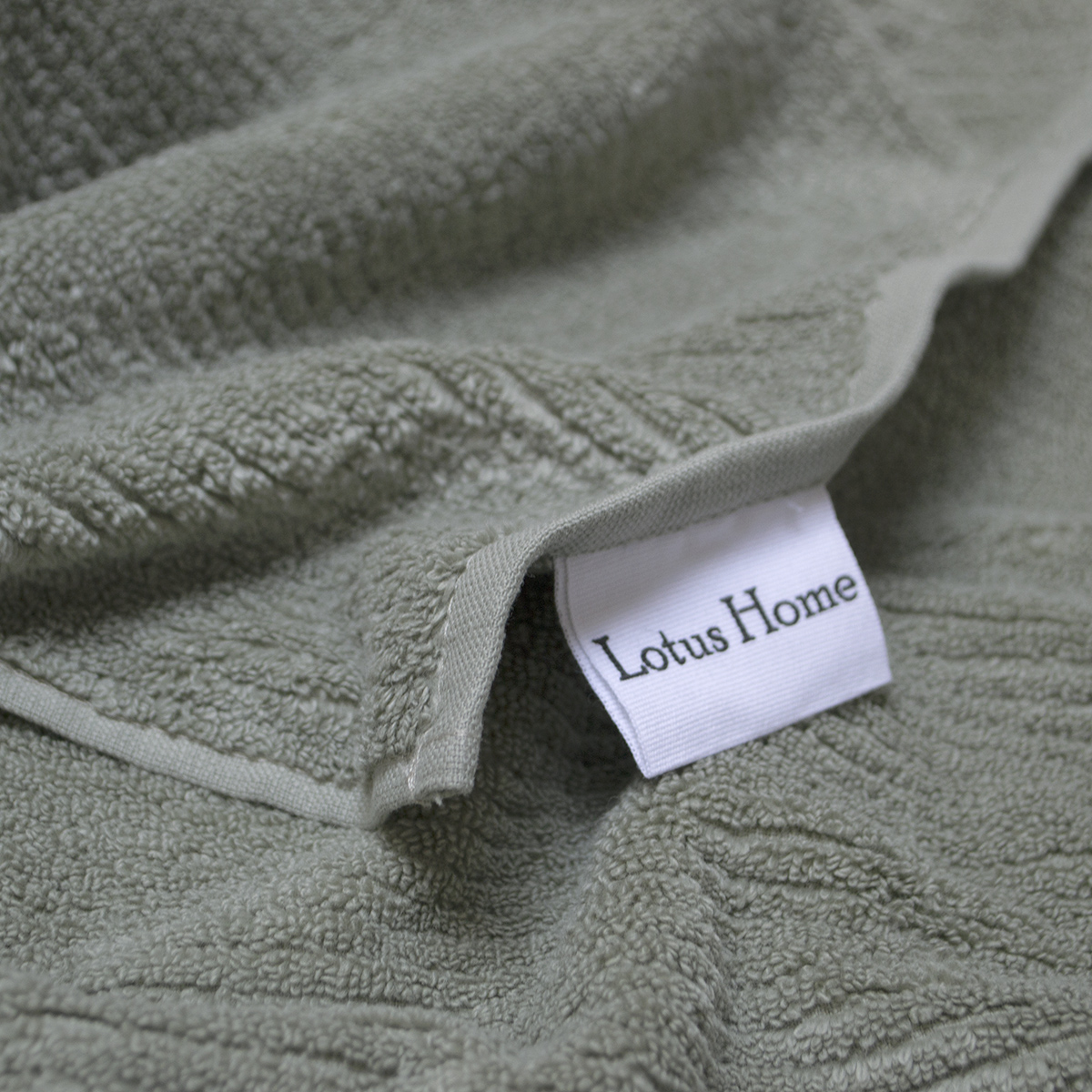 Рушник махровий Lotus Home - Bold sage green 90*150 500 г/м² - фото 3