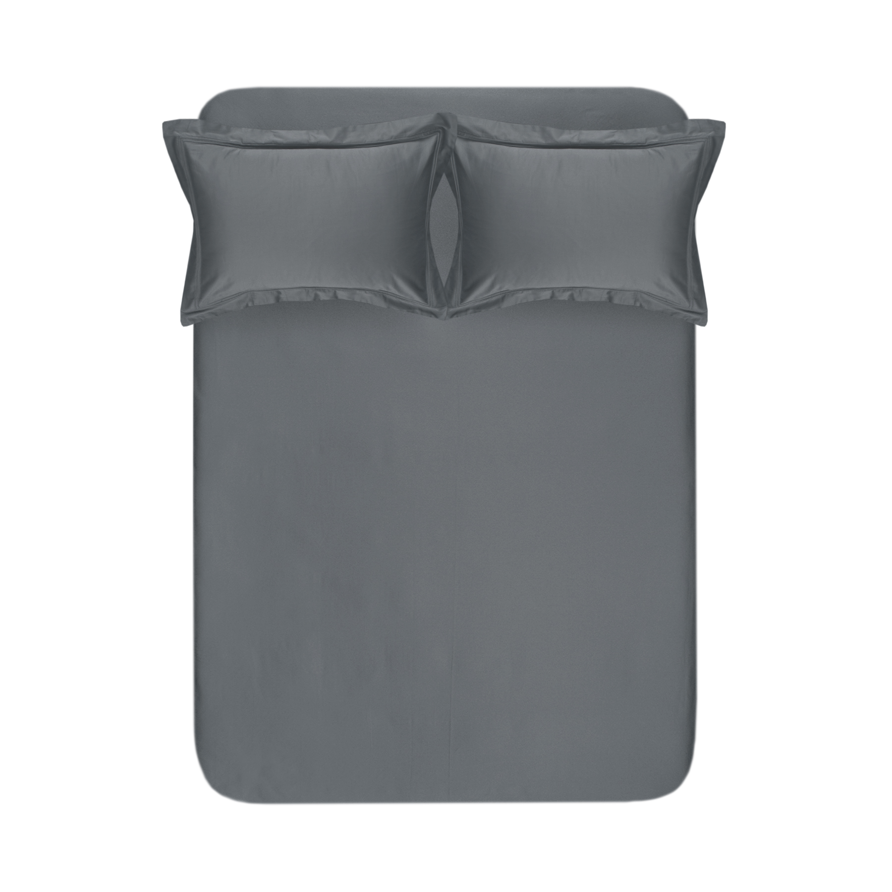 Простирадло на резинці з наволочками 300ТС Lotus Home - Carolina антрацит 160*200+50*70 (2)