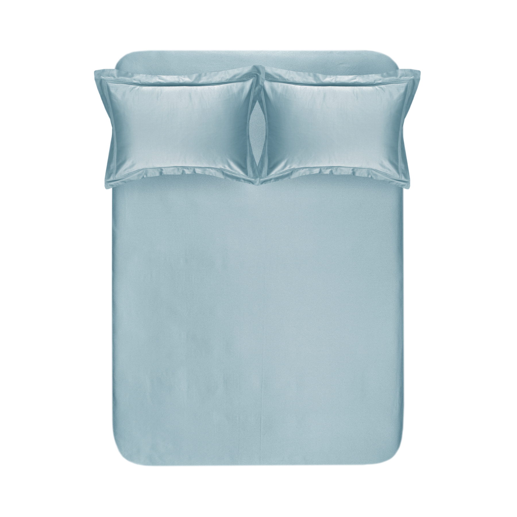 Простирадло з наволочками 300ТС Lotus Home - Carolina блакитний 180*240+50*70 (2)
