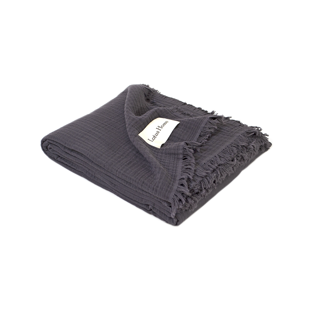 Покривало Lotus Home - Napa muslin anthracite 200*220 - фото 3