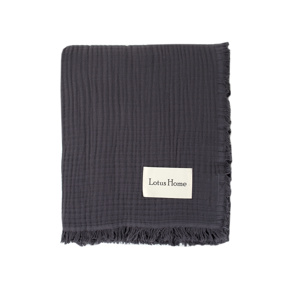Покривало Lotus Home - Napa muslin anthracite 200*220 - фото 2