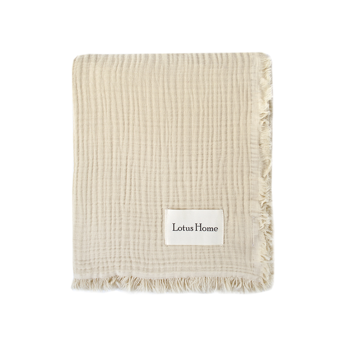 Покривало Lotus Home - Napa muslin beige 200*220 - фото 2