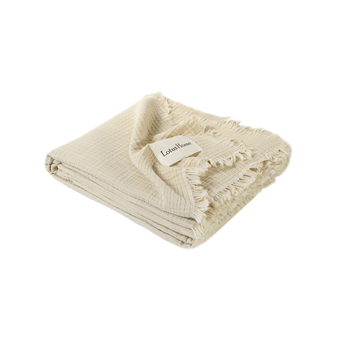 Покривало Lotus Home - Napa muslin beige 200*220 - фото 3