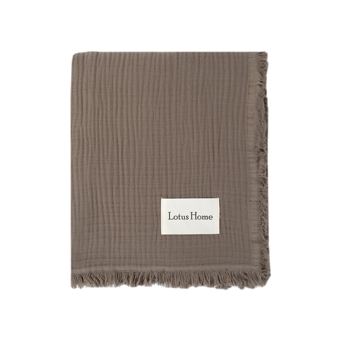Покривало Lotus Home - Napa muslin brown 200*220 - фото 2