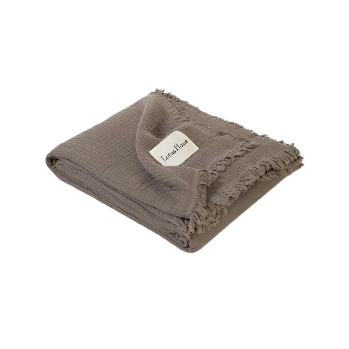 Покривало Lotus Home - Napa muslin brown 200*220 - фото 3