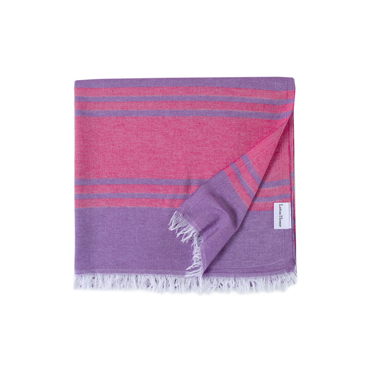 Рушник Lotus Home Pestemal - Capri 90*160 purple фіолетовий - фото 2