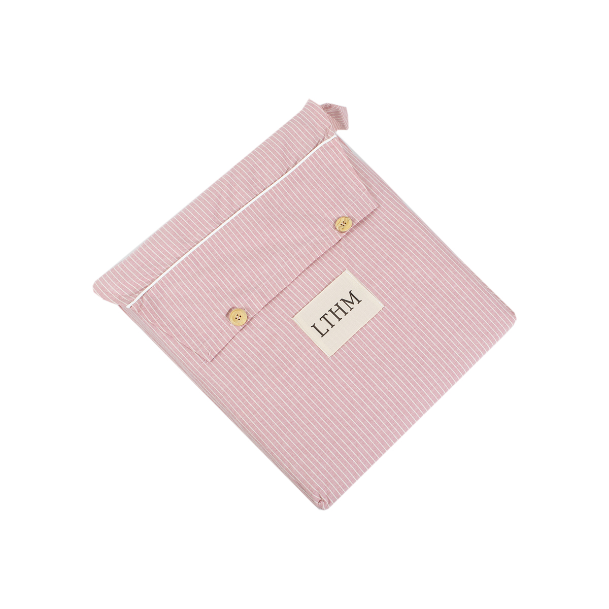 Постільна білизна Lotus Home - Premium Percale Stripe рожевий сімейний - фото 6