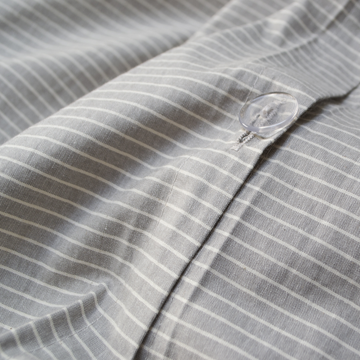 Постільна білизна Lotus Home - Premium Percale Stripe cірий сімейний - фото 5