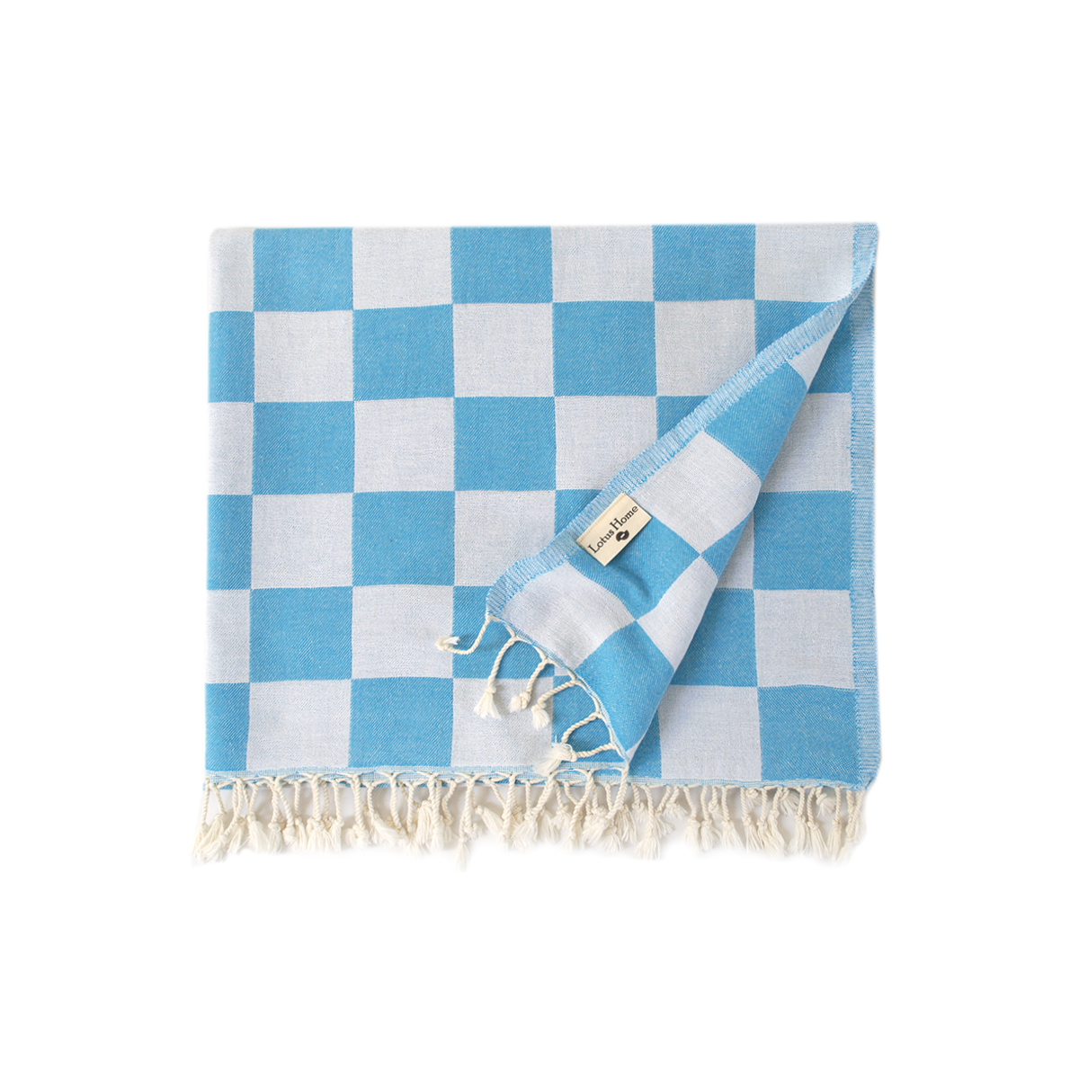 Рушник Lotus Home Pestemal - Otranto 90*180 light blue блакитний - фото 2