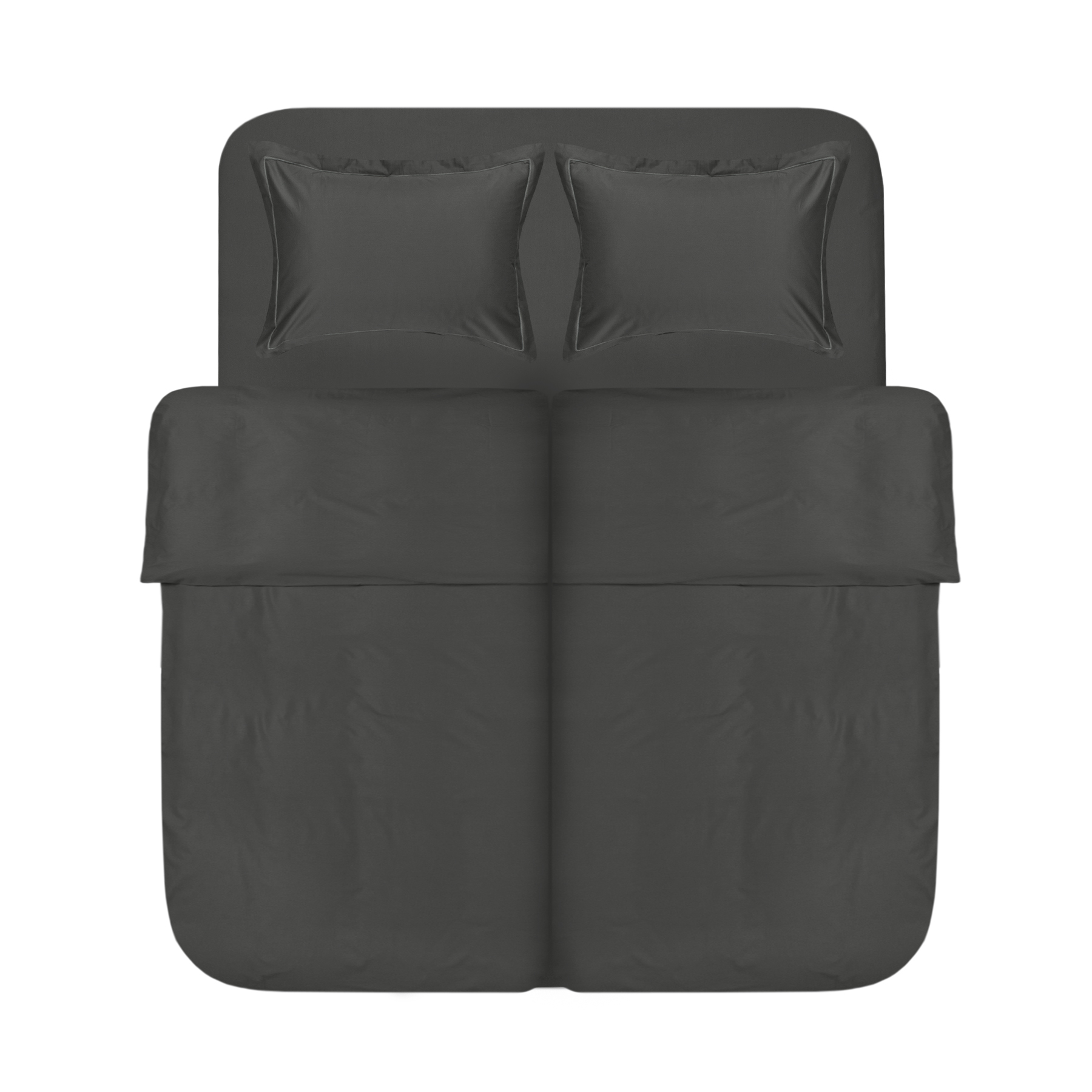 Постільна білизна сатин Lotus Home - Dakota Modern антрацит сімейний