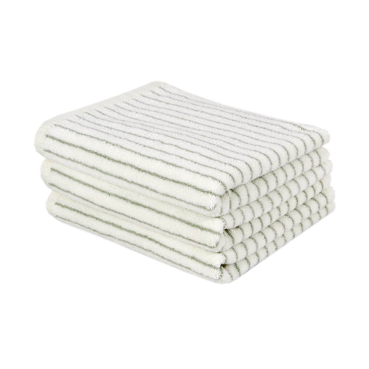 Рушник Lotus Home Готель Premium - Microcotton Stripe Ecru-Sage 70*140 550 г/м² - фото 8